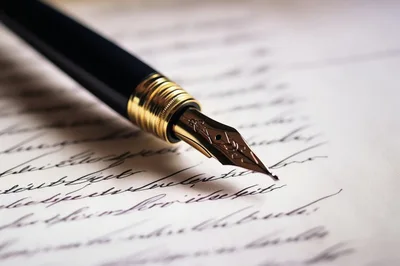 Fountain Pen Resting On Handwritten Letter