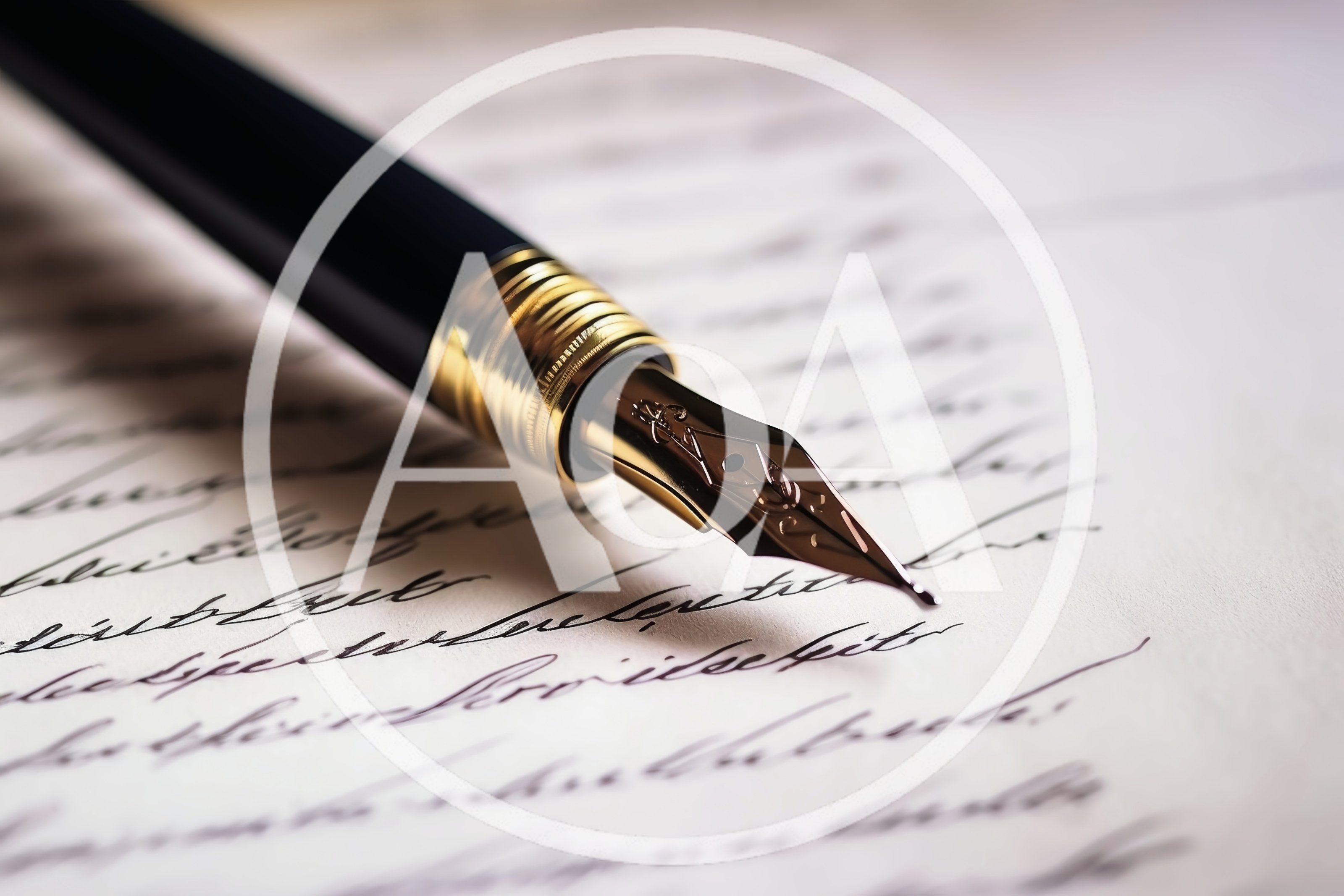 Fountain Pen Resting On Handwritten Letter