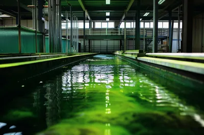 Industrial Algae Cultivation Raceway Pond Facility