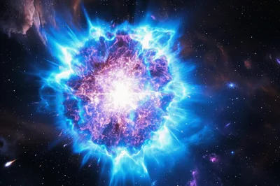 Supernova Explosion in Deep Space