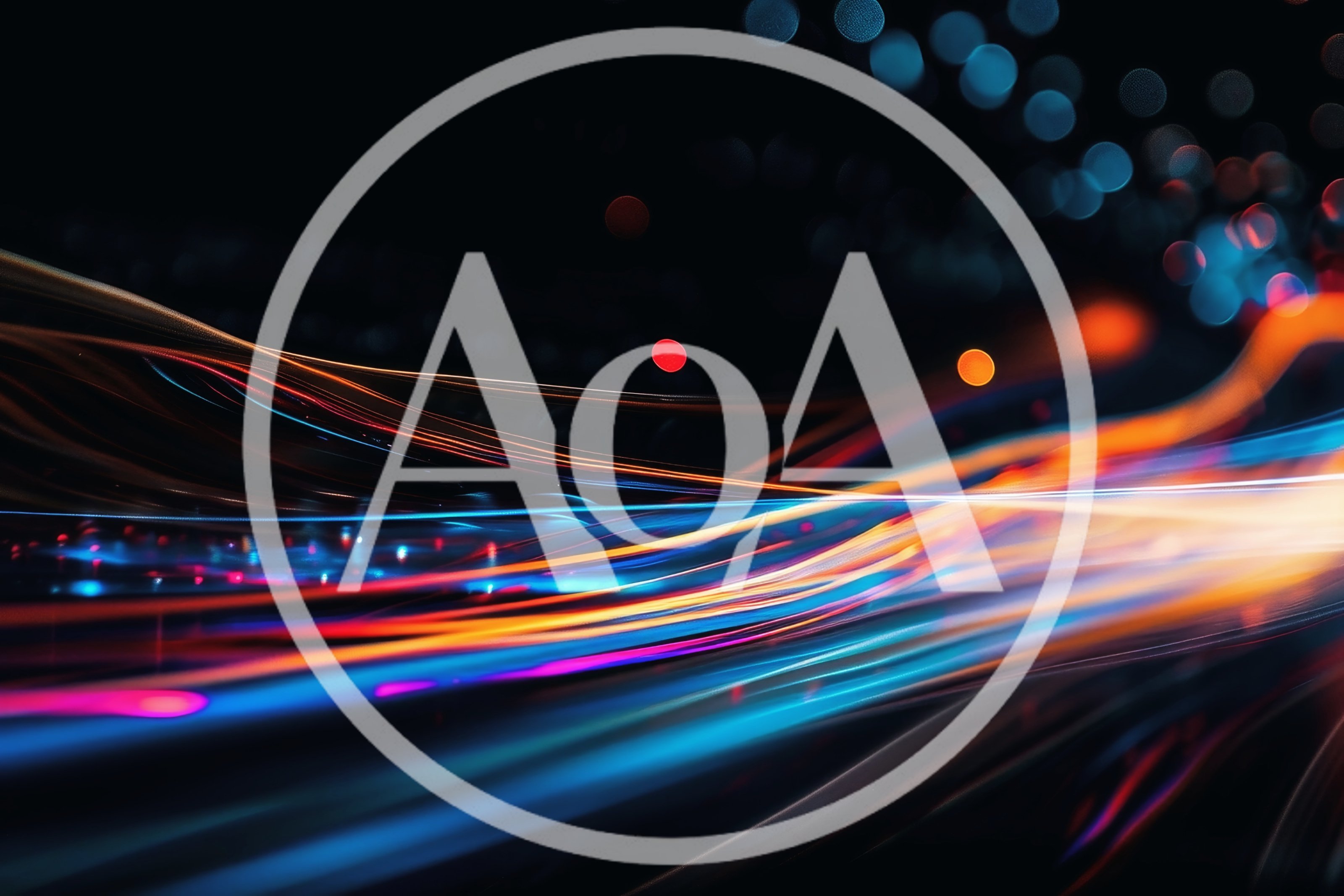 Abstract Light Trails Of High Speed Data Transfer
