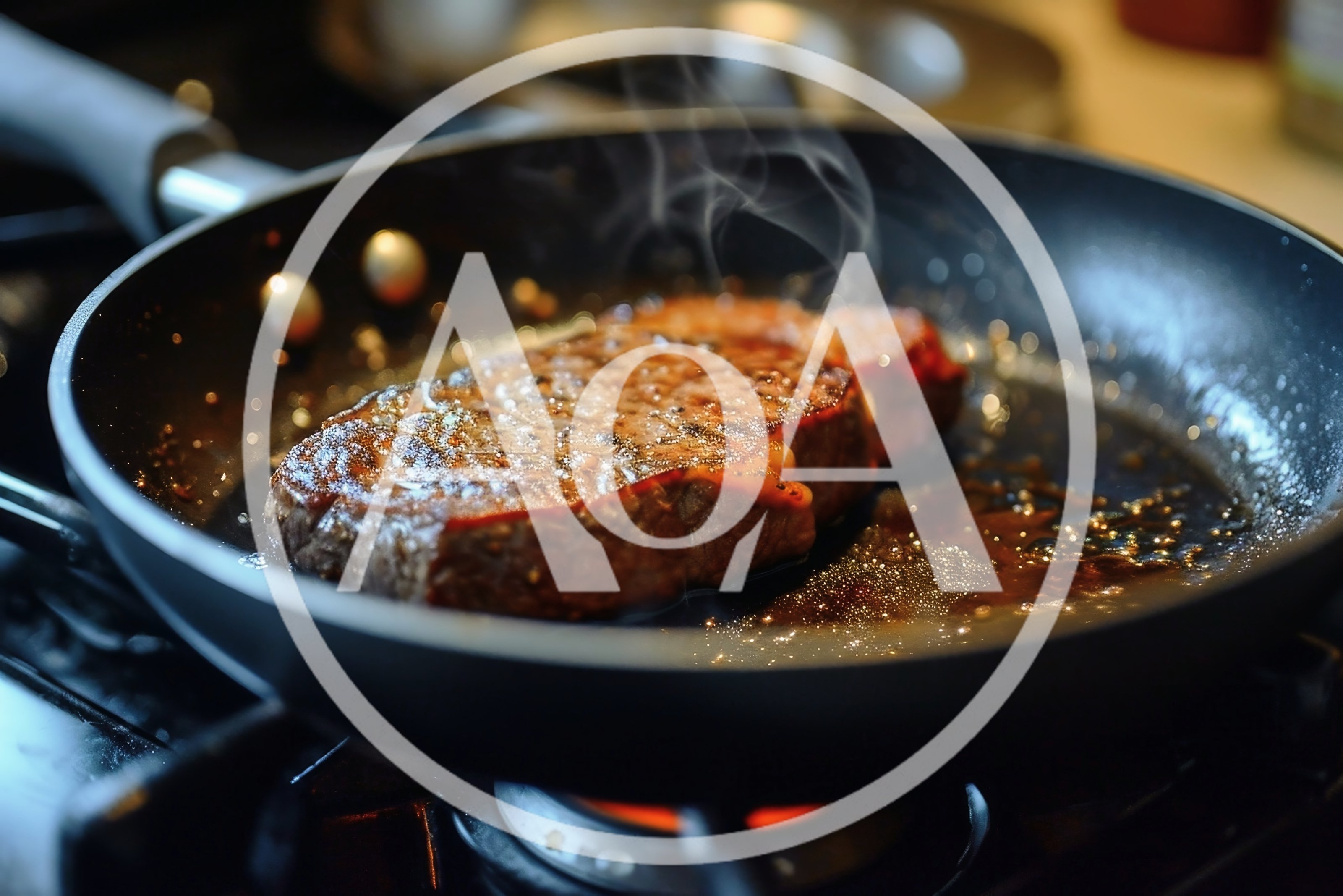 Searing A Thick Beef Steak In A Frying Pan