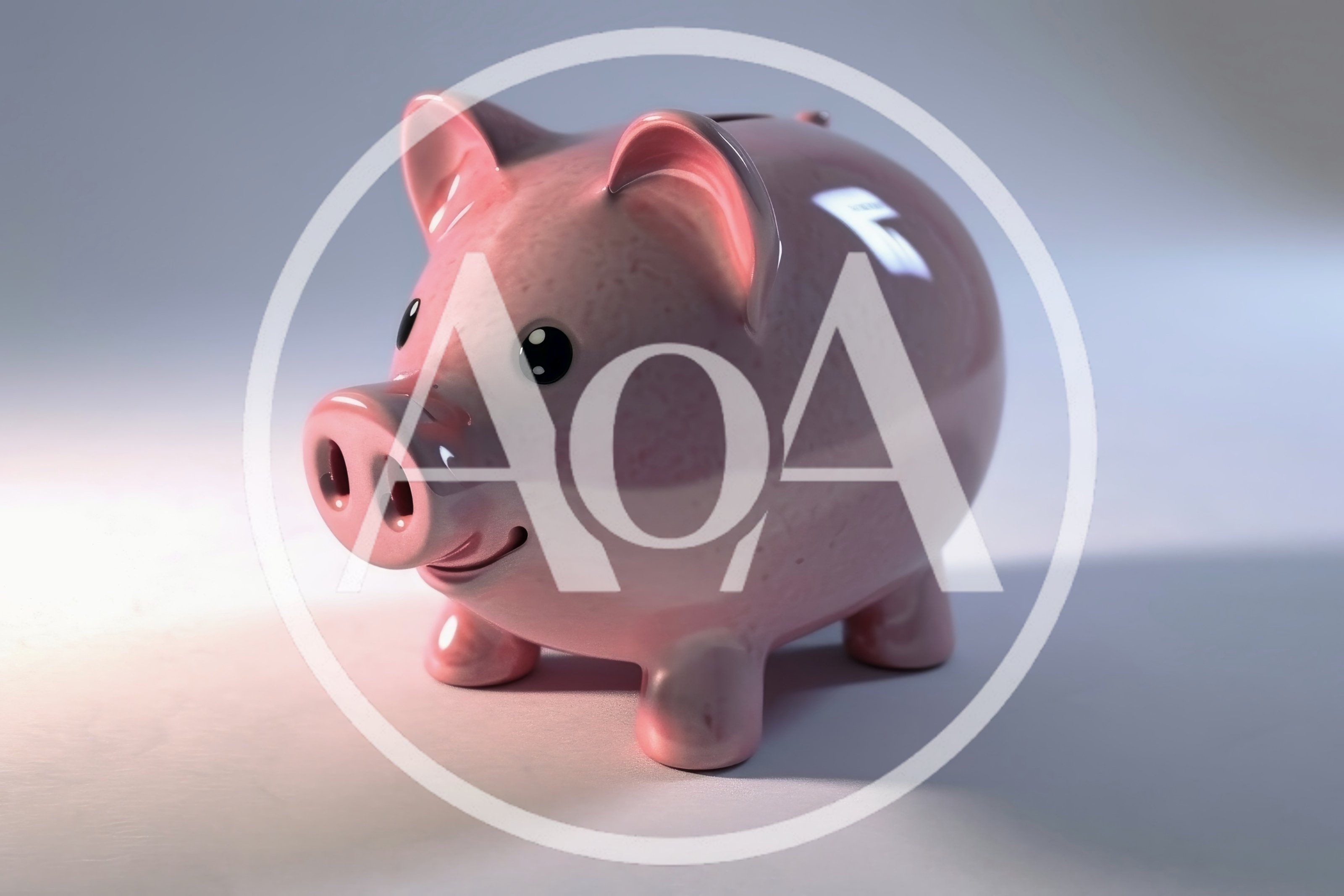 Pink Ceramic Piggy Bank On White Background
