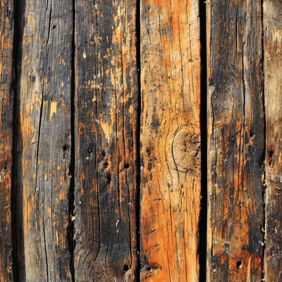 Weathered Vertical Wooden Planks With Rustic Texture