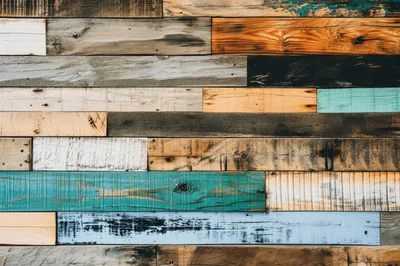 Rustic Reclaimed Wood Planks Wall Background