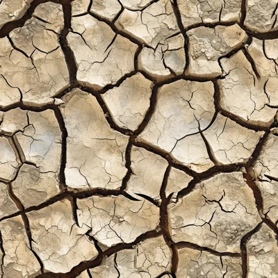 Seamless Texture Of Dry Cracked Earth Surface