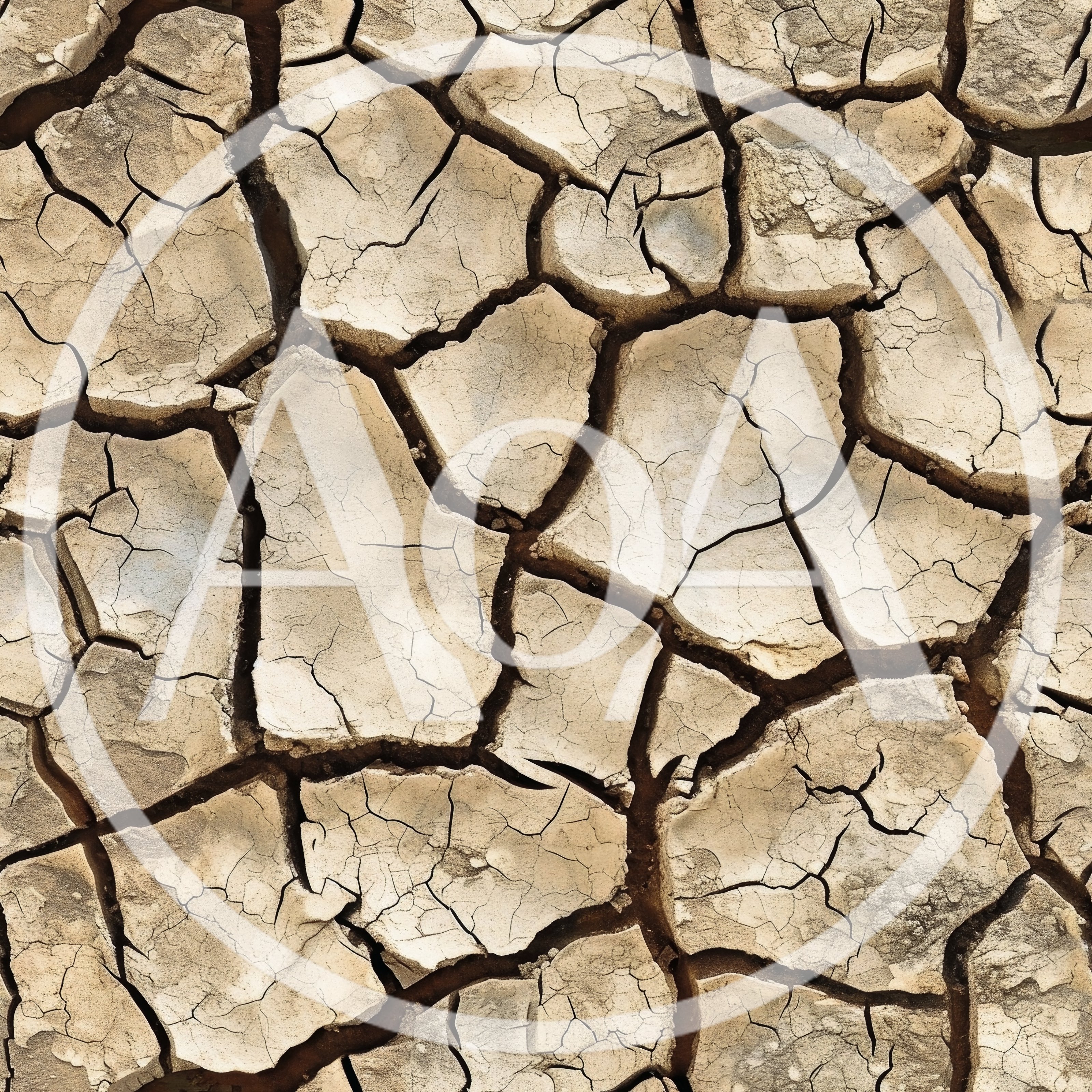 Seamless Texture Of Dry Cracked Earth Surface