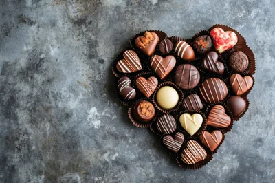 Heart Shaped Box Of Assorted Gourmet Chocolates