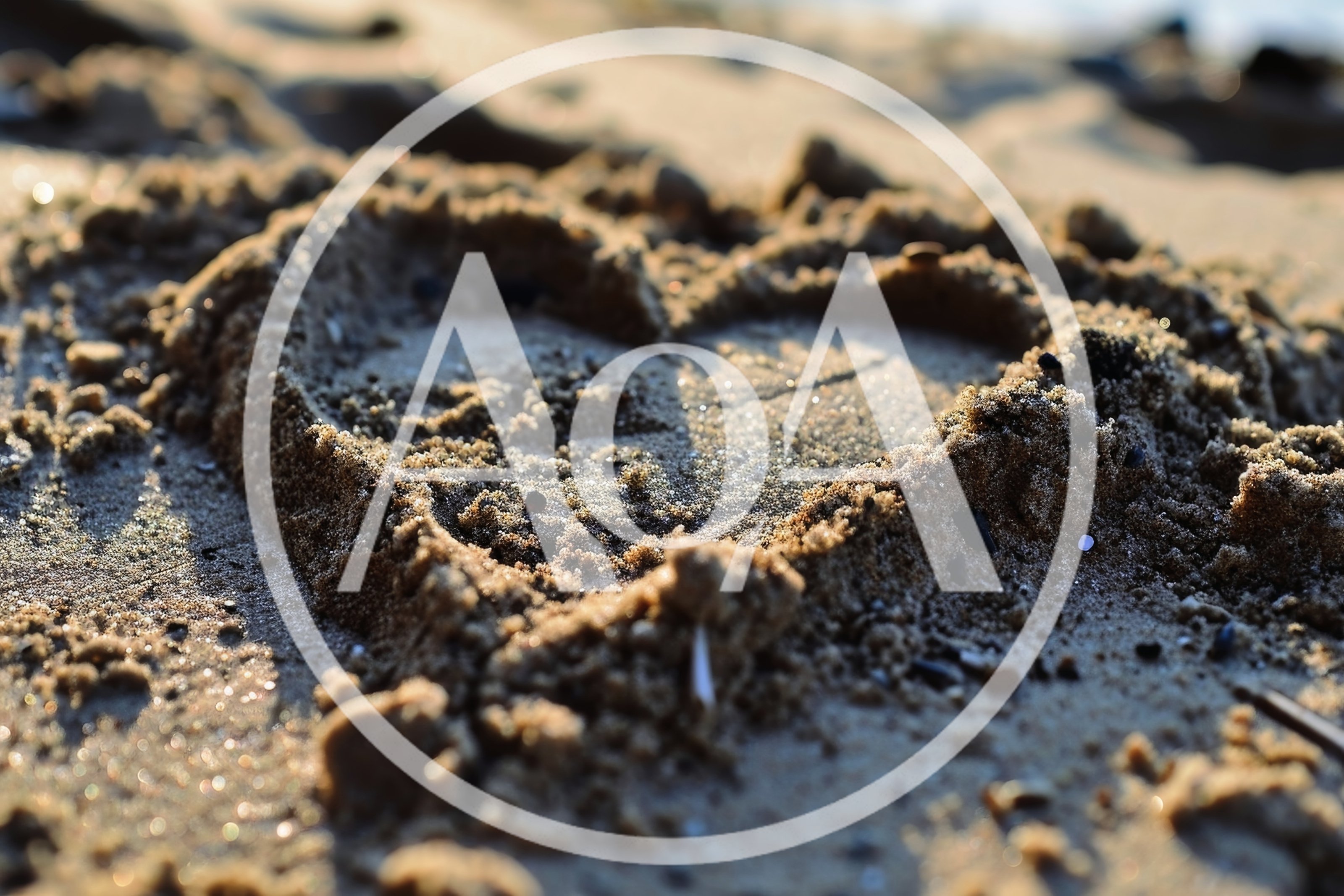 Heart Shape Drawn In The Sand On A Beach