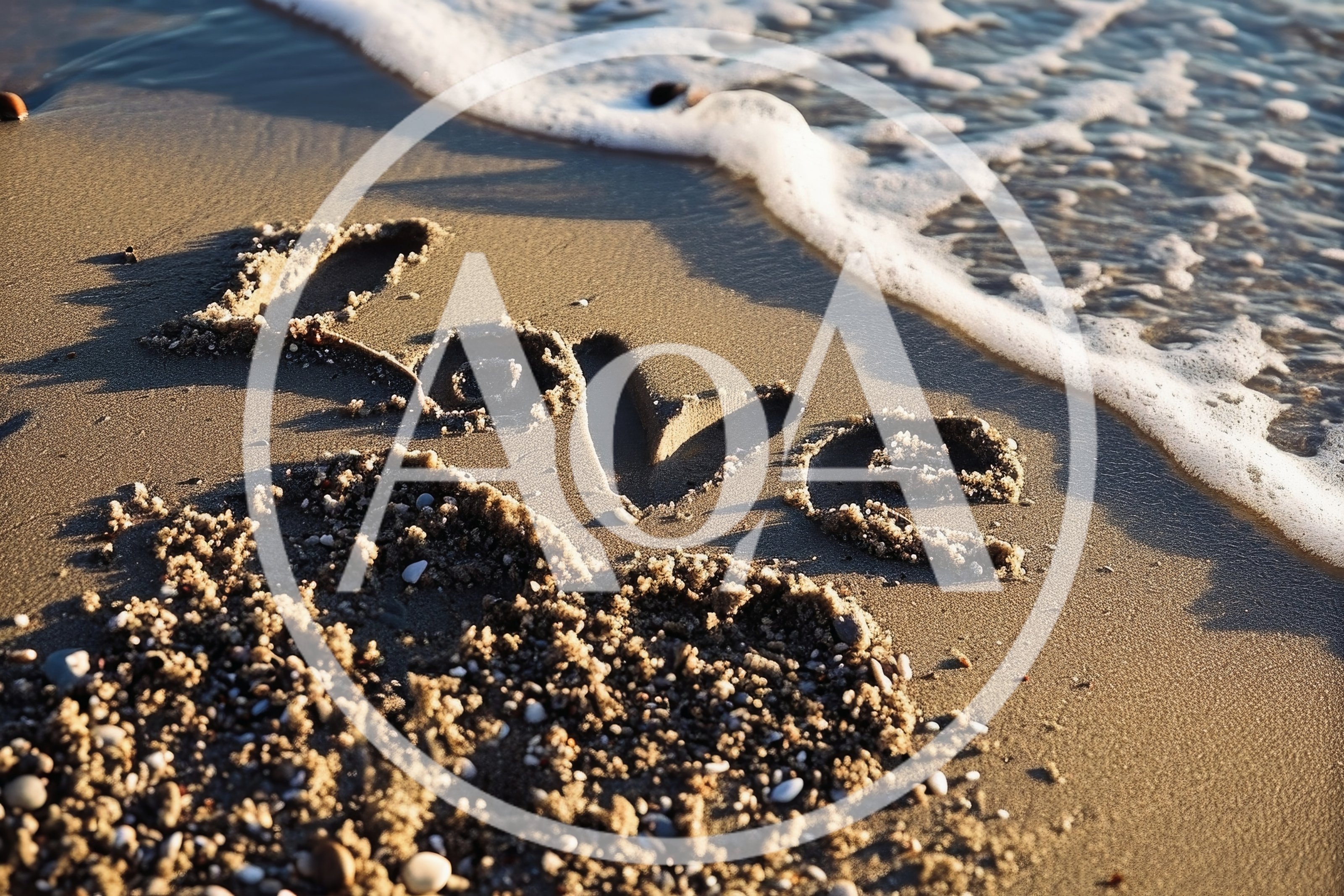 Love Written In The Sand On A Beach