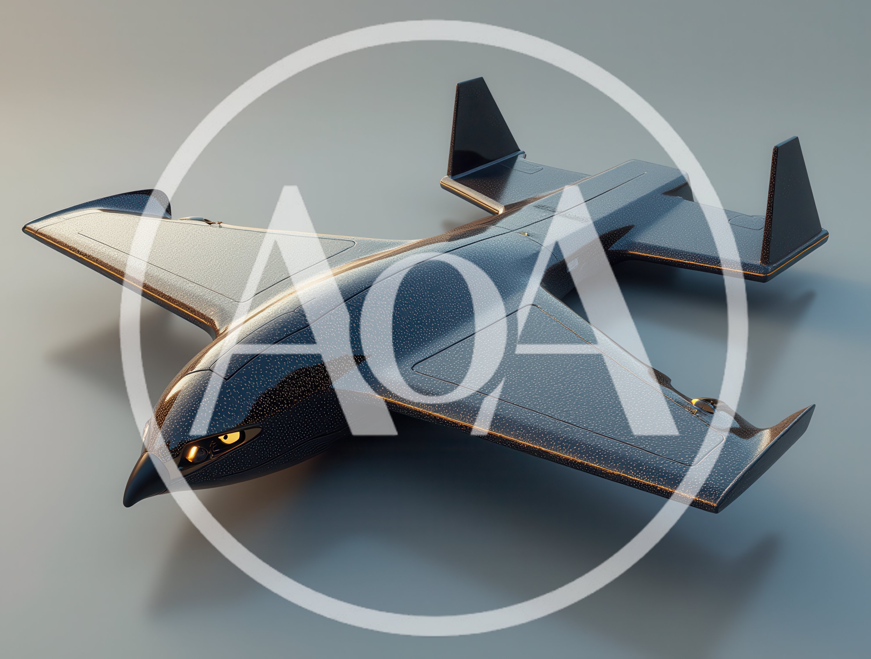 Futuristic Bird Shaped Stealth Drone Concept