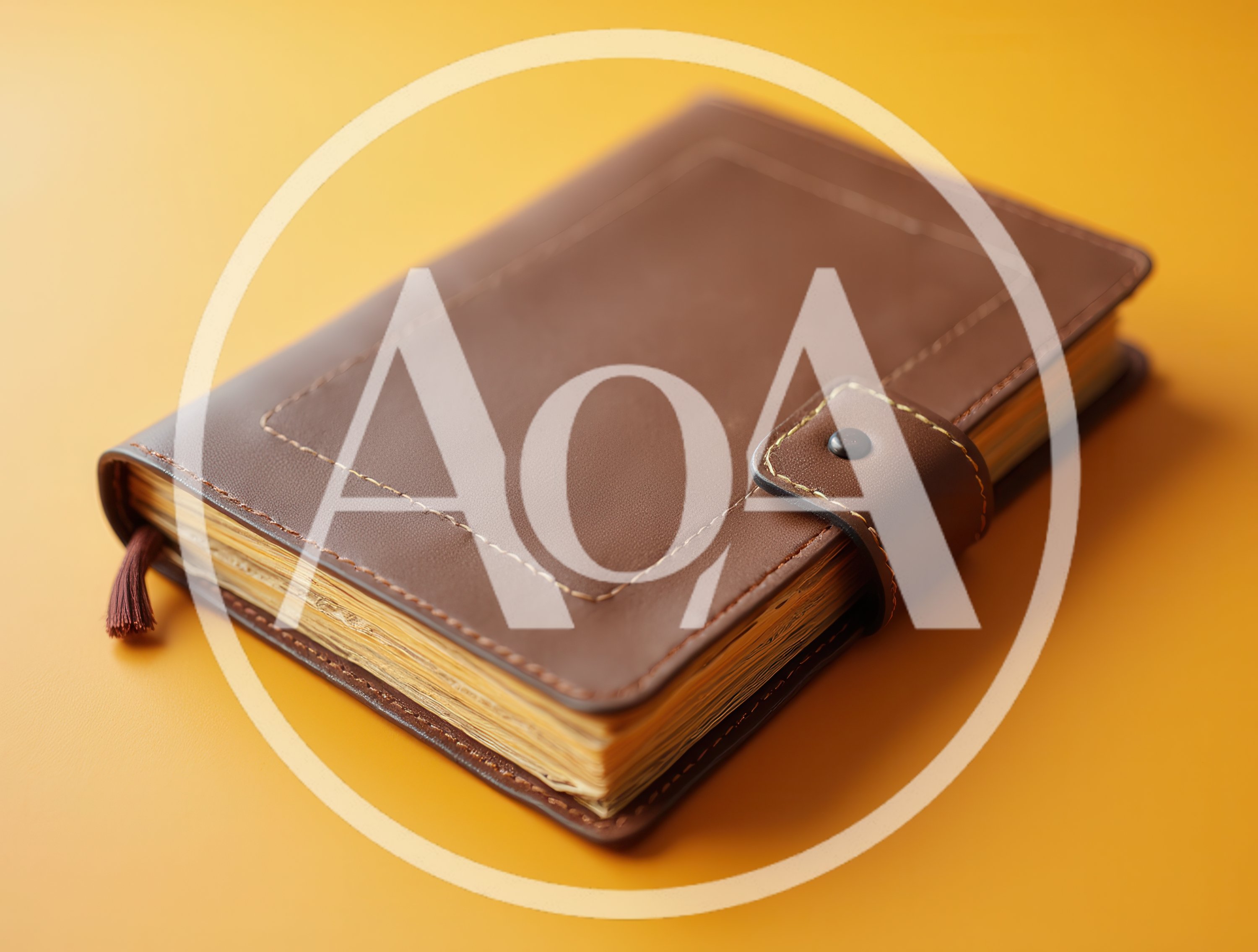 Brown Leather Journal With A Snap Closure