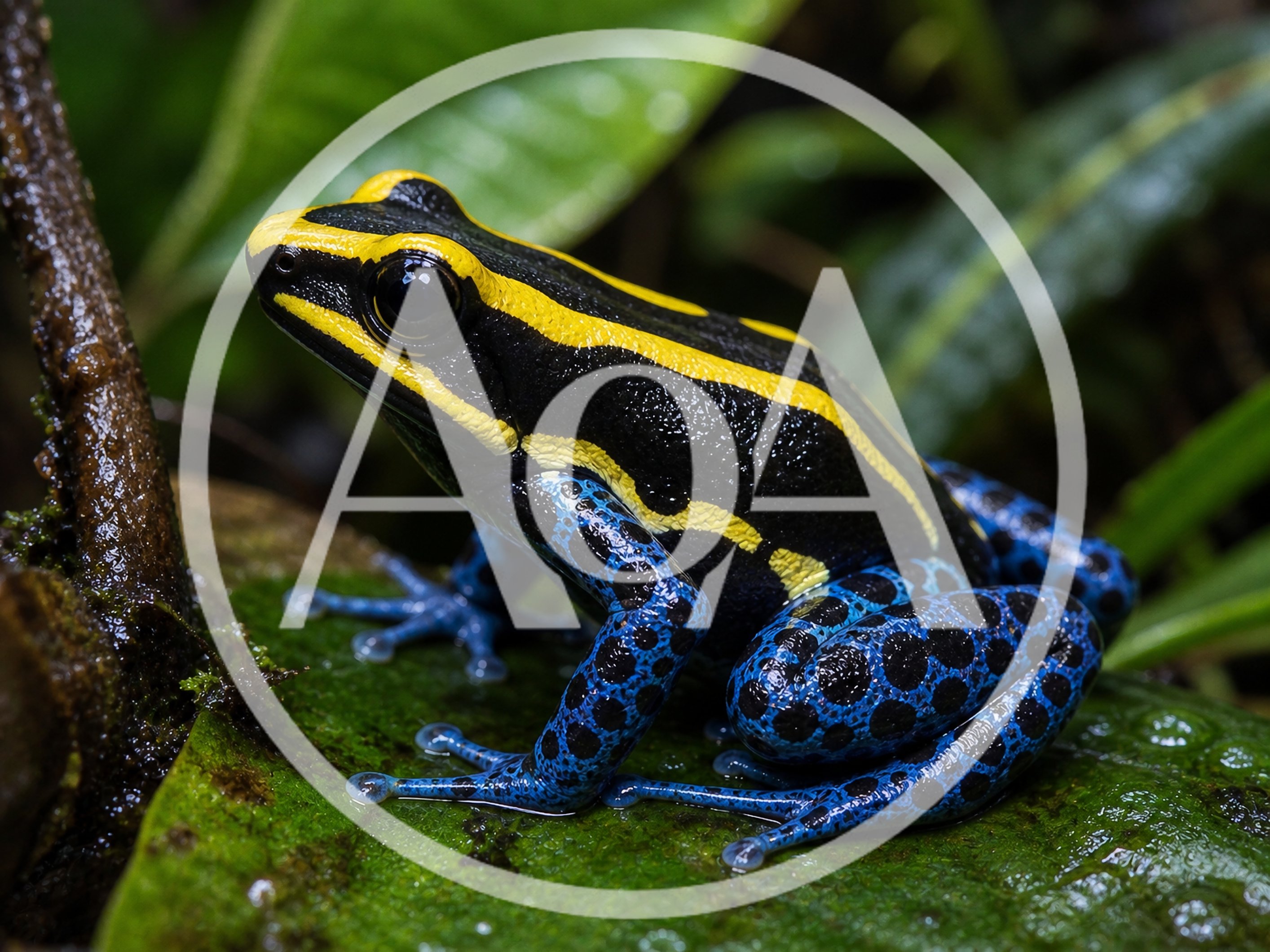 Dyeing Poison Dart Frog Resting On A Leaf