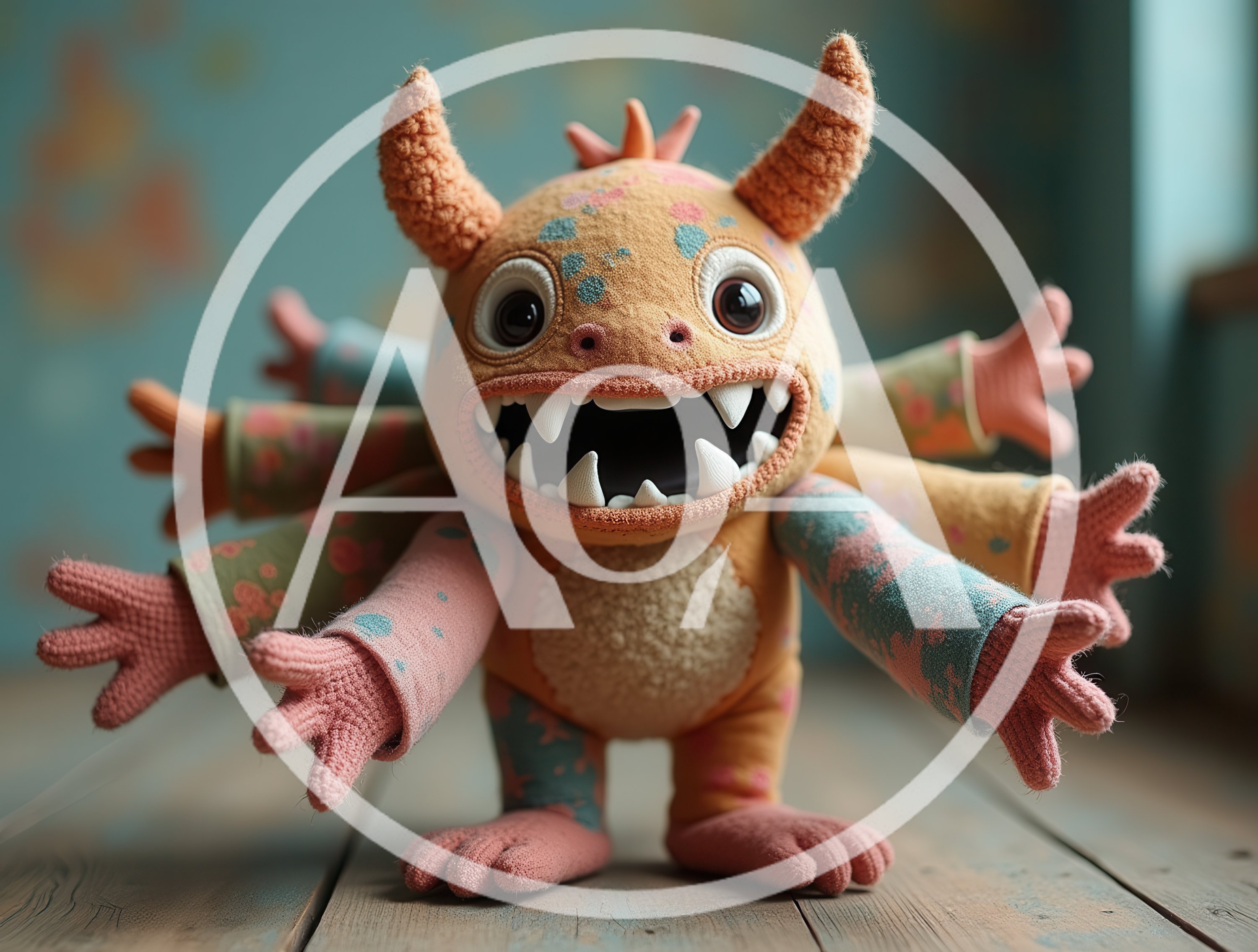 Cute Multi-Armed Monster Plush Toy