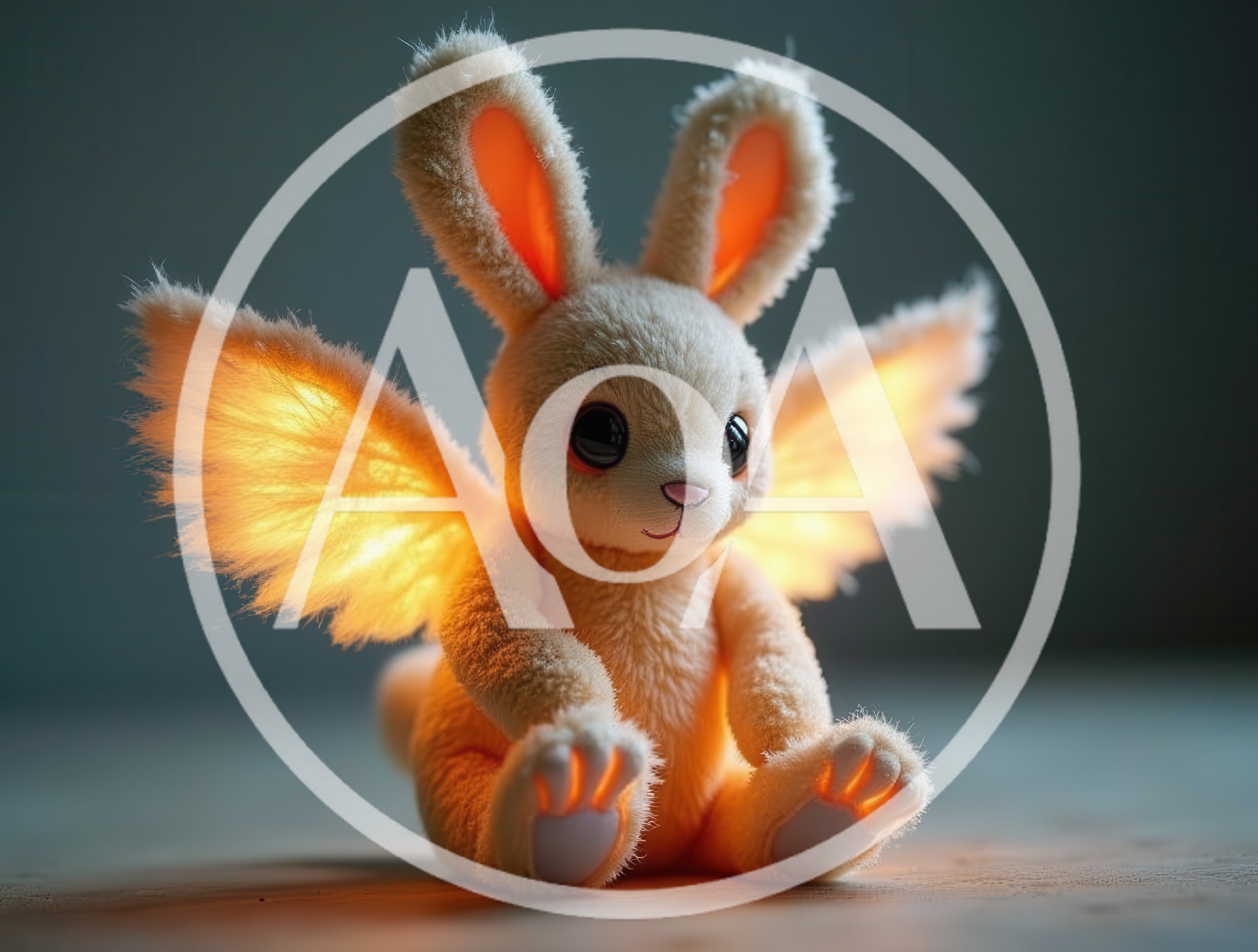 Glowing Winged Plush Rabbit Toy