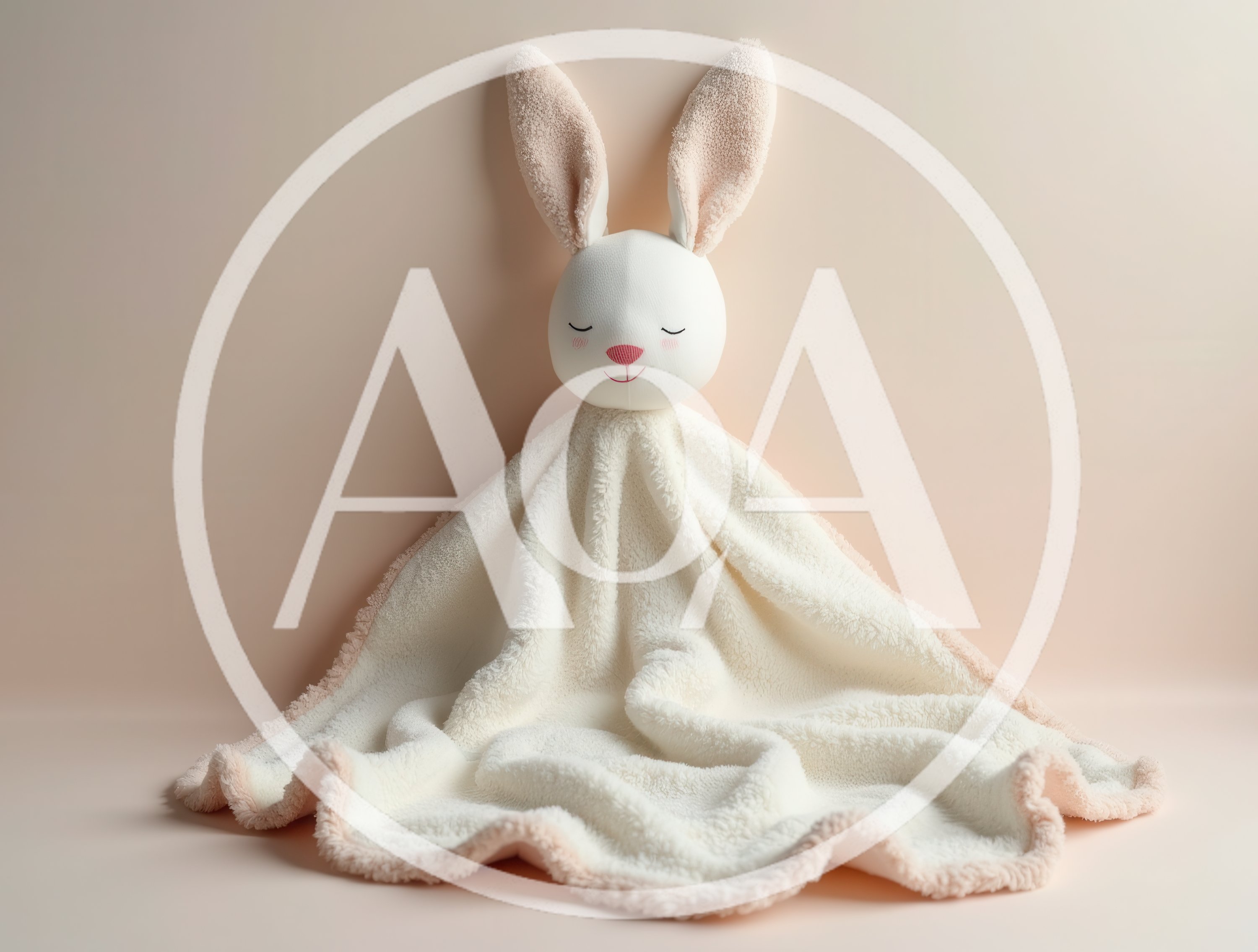 Plush Bunny Security Blanket For Infants