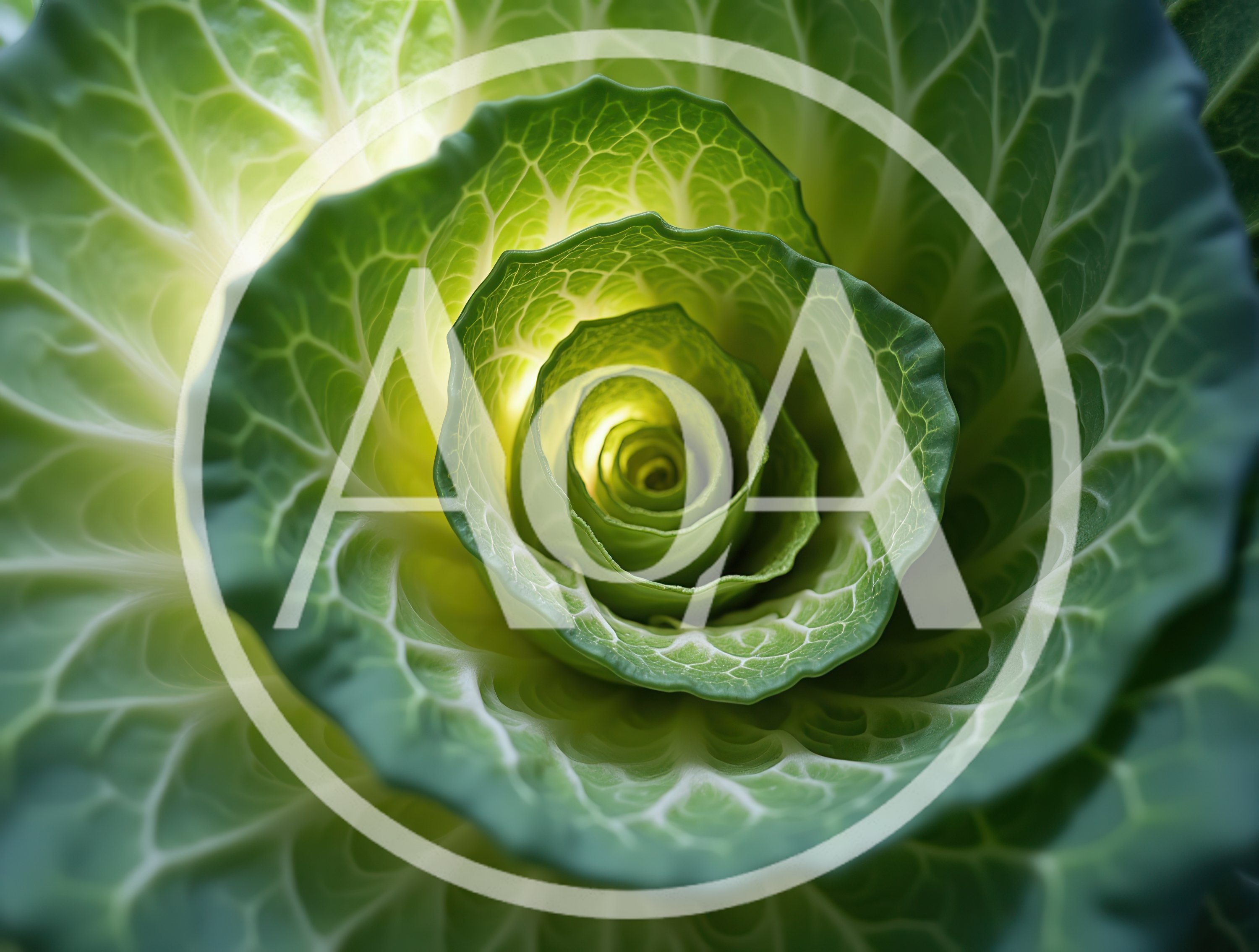 Close Up Of Vibrant Green Cabbage Leaves