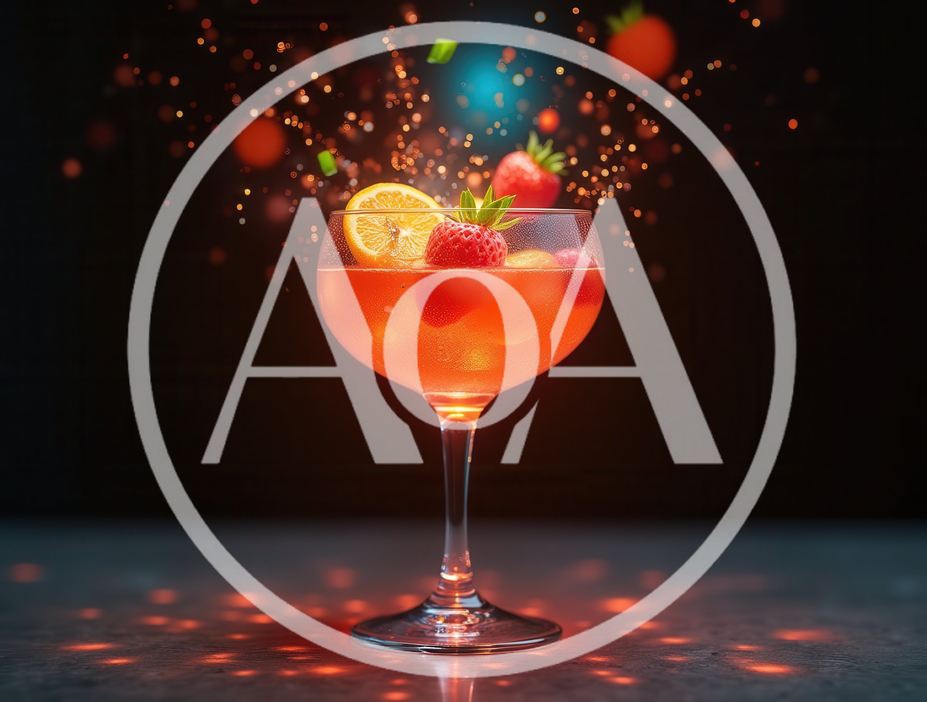 Refreshing Strawberry Cocktail With Citrus Garnish