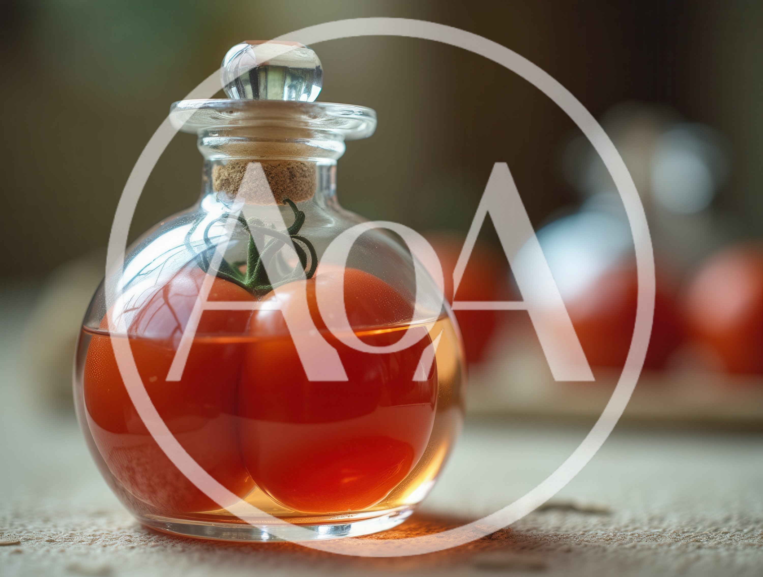 Glass Jar Containing Fresh Tomatoes In Oil