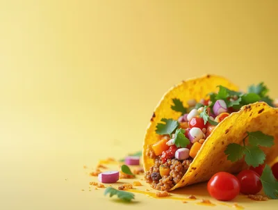 Single Crispy Taco With Fresh Toppings