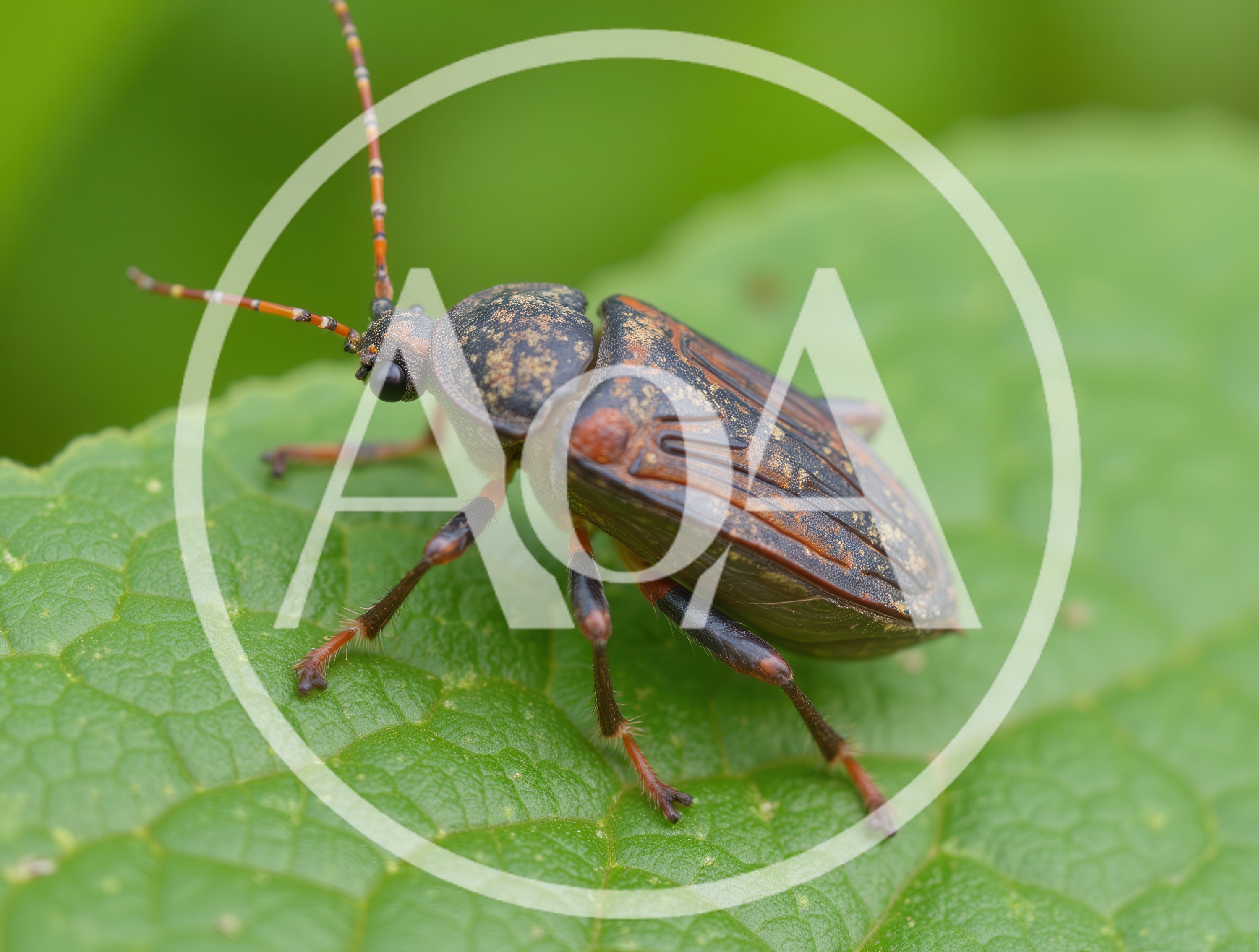 Macro Shot Of A Rhagium Inquisitor Beetle