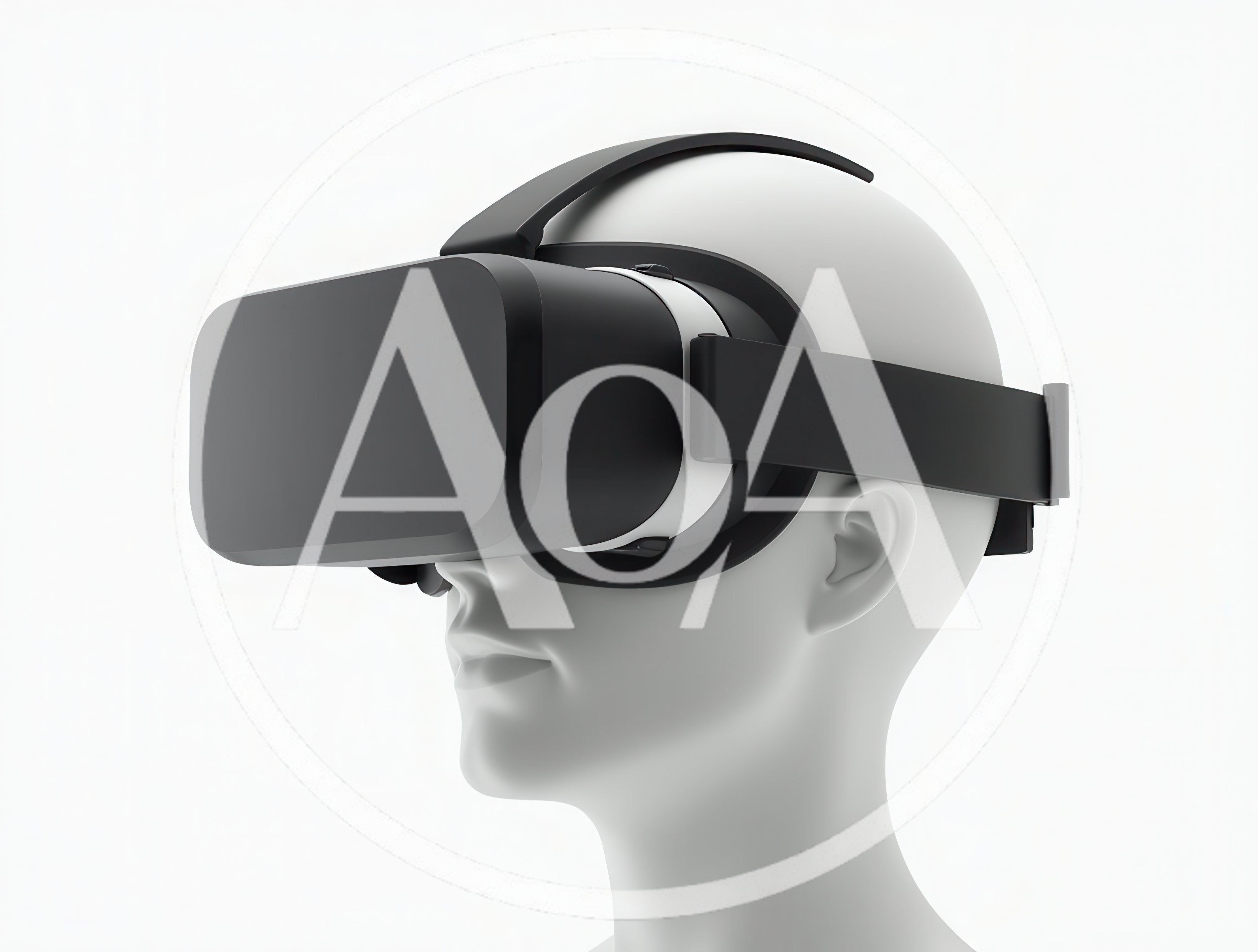 Virtual Reality Headset On A Mannequin Head