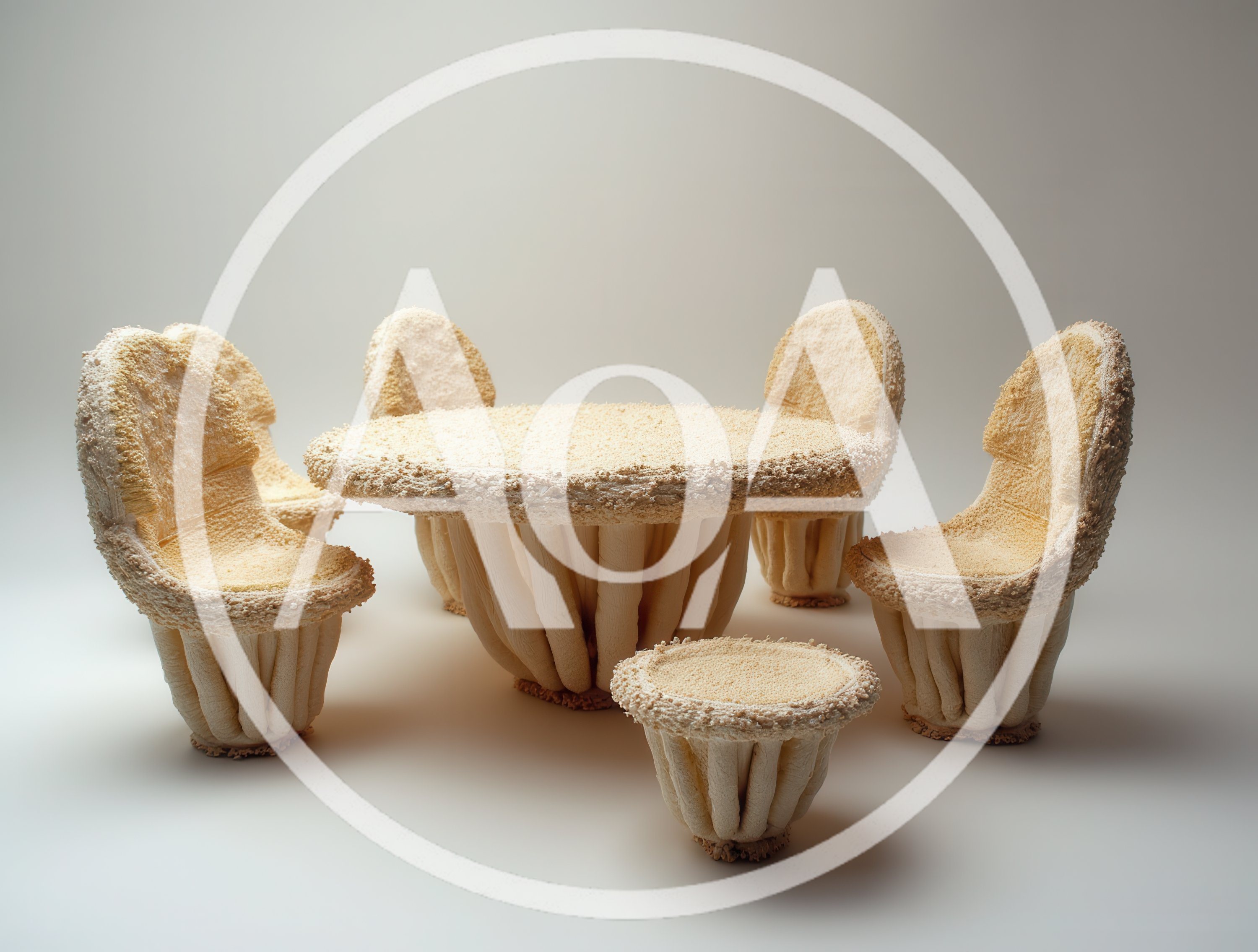 Surreal Mushroom Inspired Dining Set Furniture