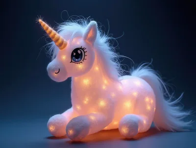 Glowing Plush Unicorn Toy With LED Lights