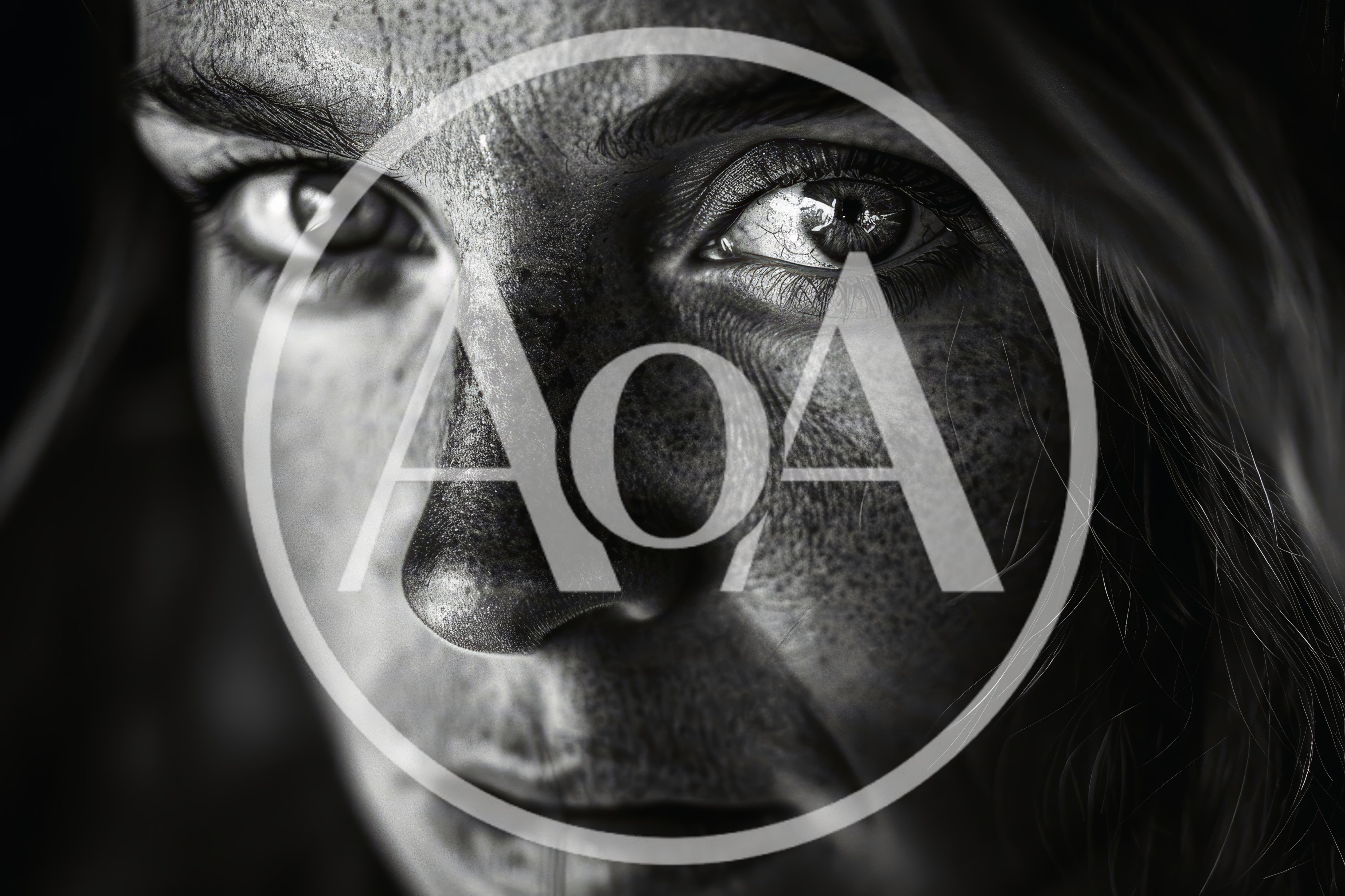Close Up Portrait Of A Woman With Freckles