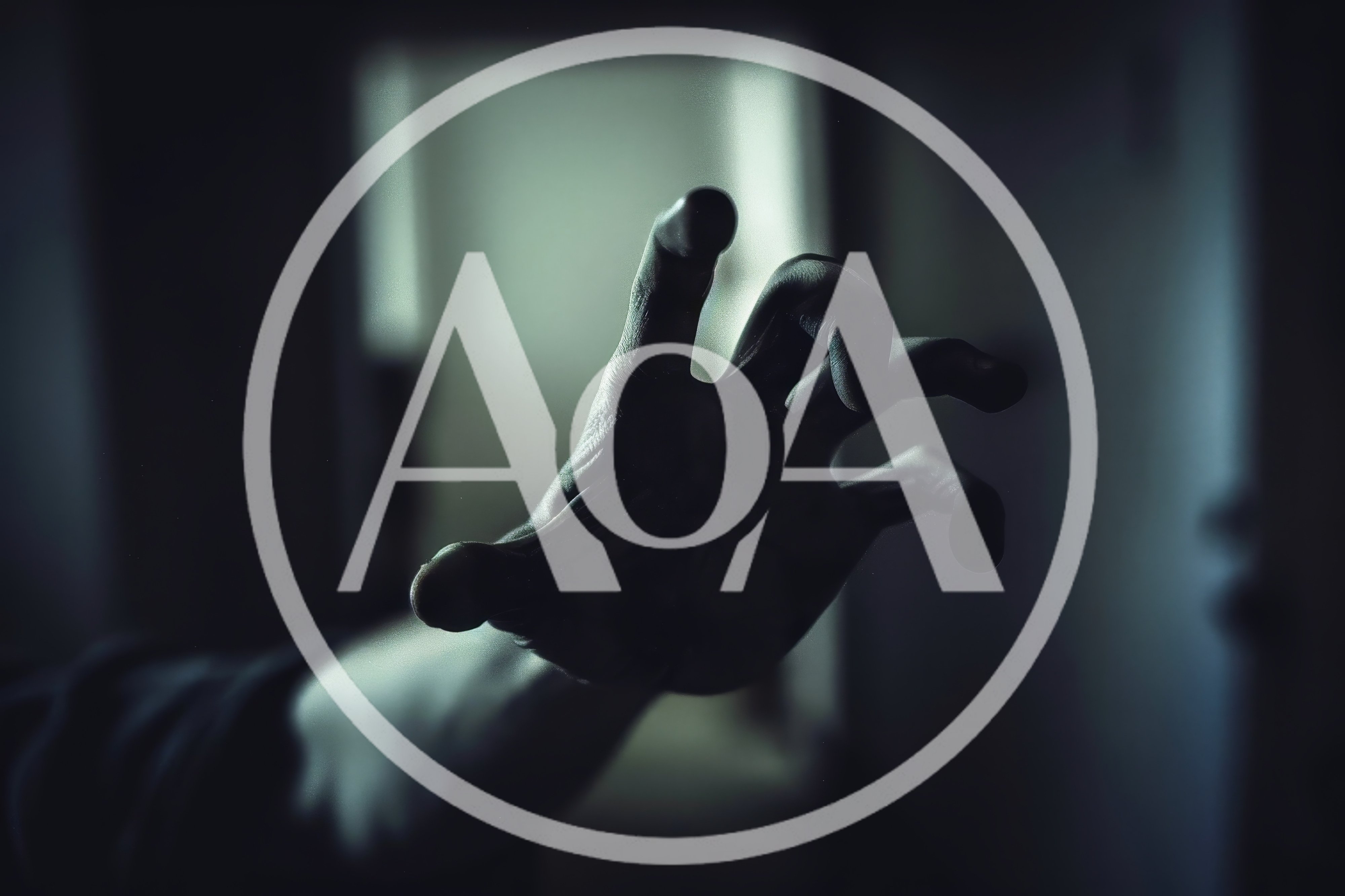 Creepy Human Hand Reaching Out From Darkness