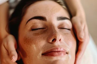 Professional Facial Massage Treatment In A Spa