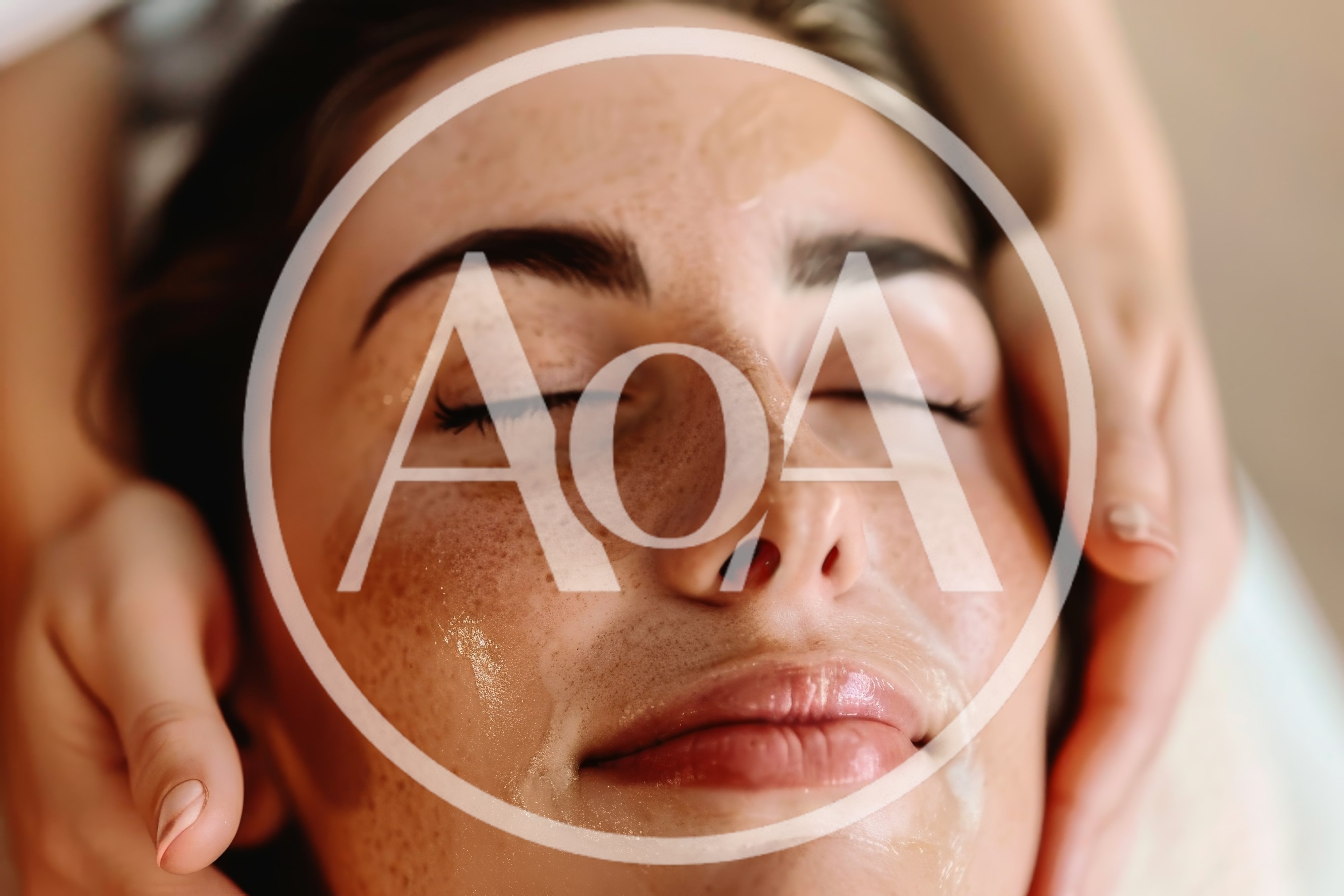 Professional Facial Massage Treatment In A Spa