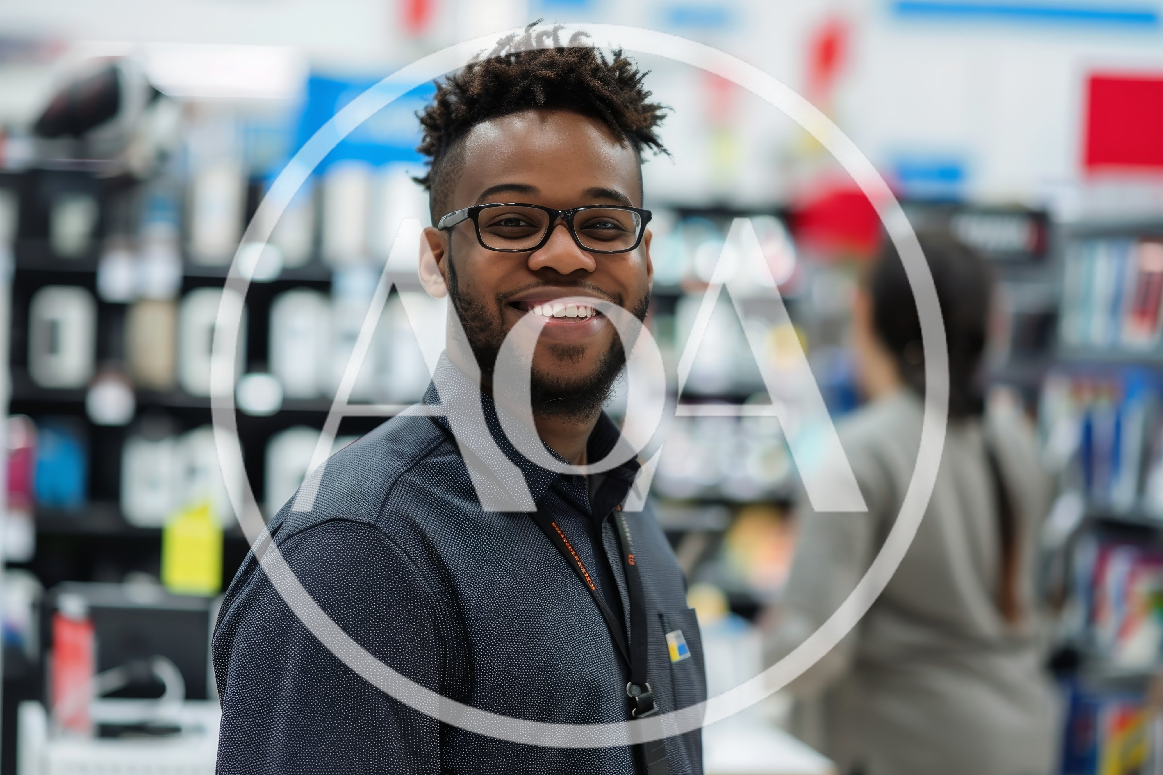 Smiling Retail Employee Standing In A Store