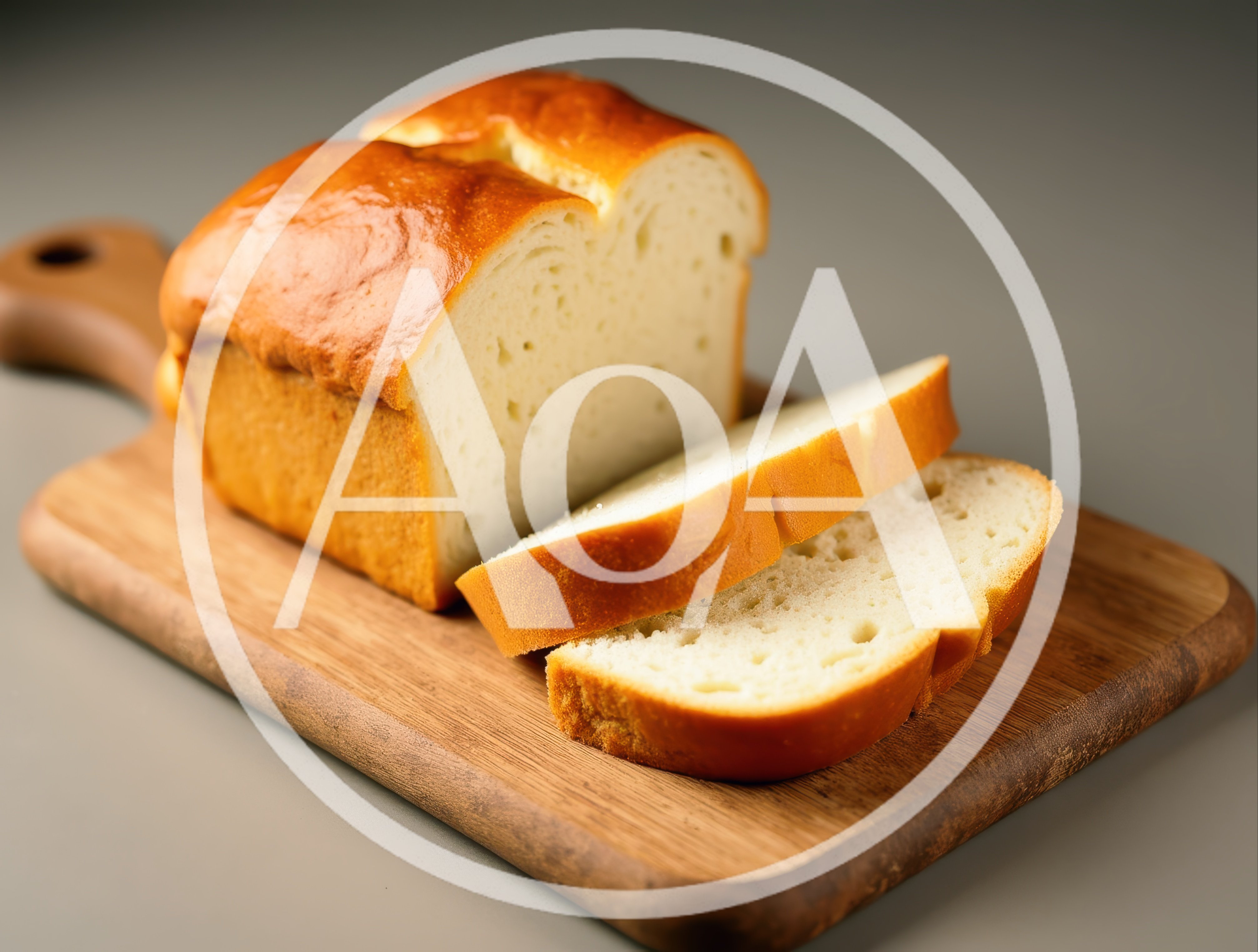 Freshly Baked Loaf Of Bread On Wooden Cutting Board