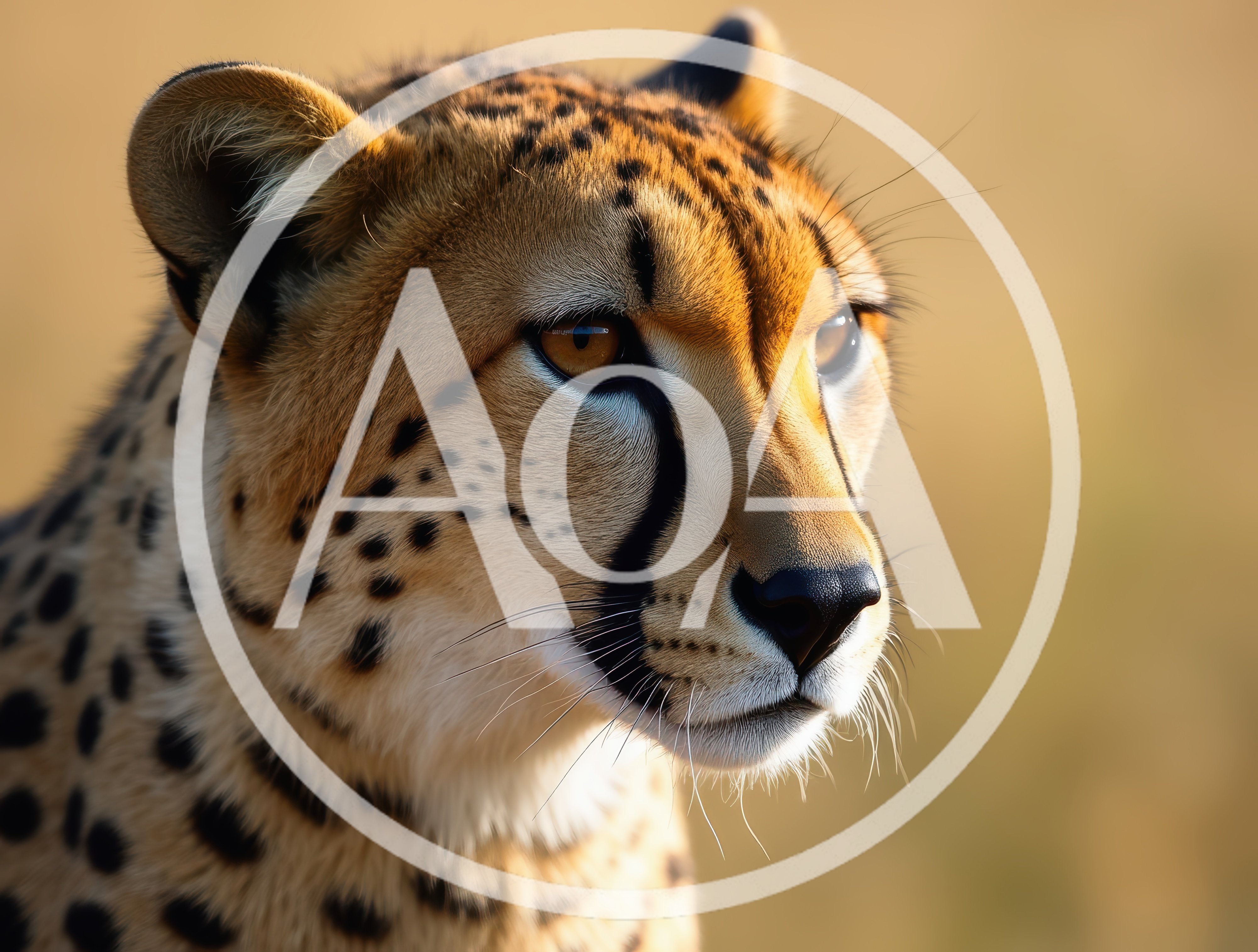 Close Up Portrait Of A Wild Cheetah