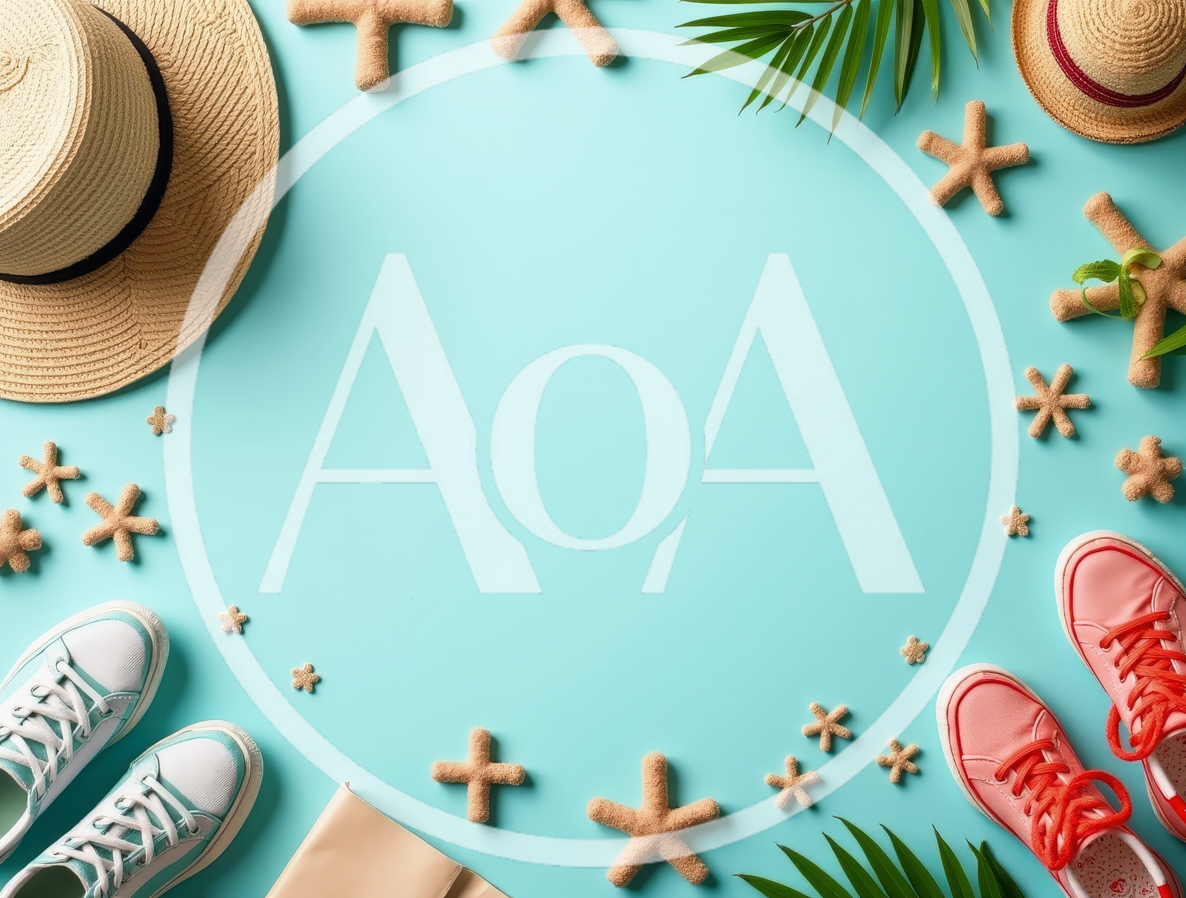 Summer Vacation Flat Lay With Shoes And Accessories