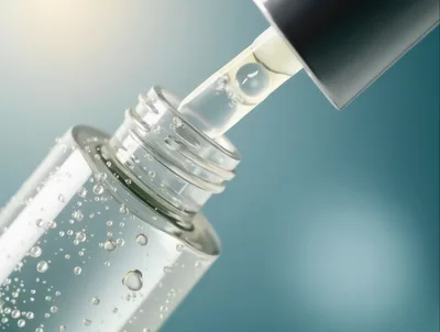Clear Serum Dropper Bottle With Bubbles