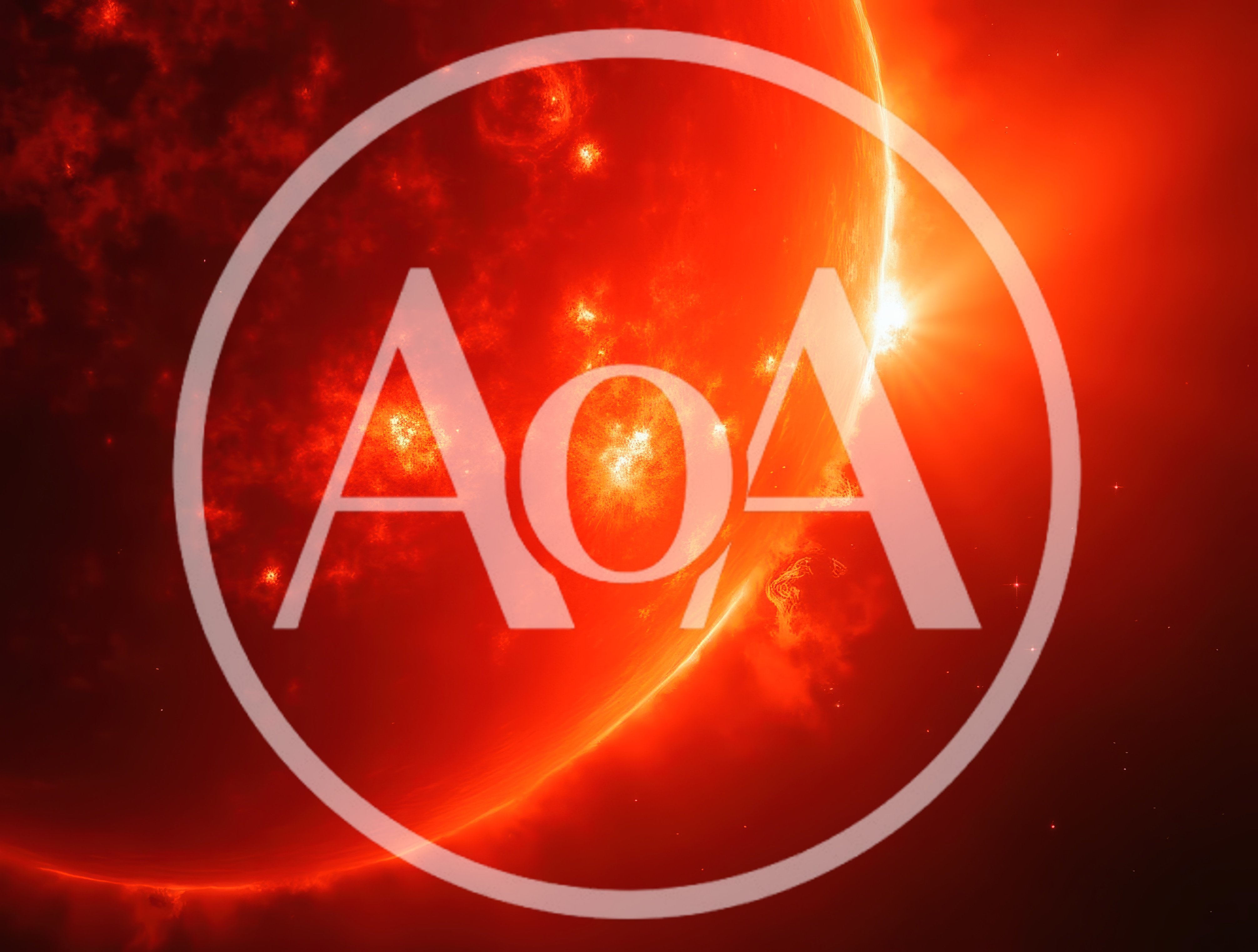 Close Up View Of A Glowing Red Sun
