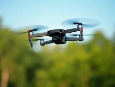DJI Mavic Air Drone Flying Outdoors