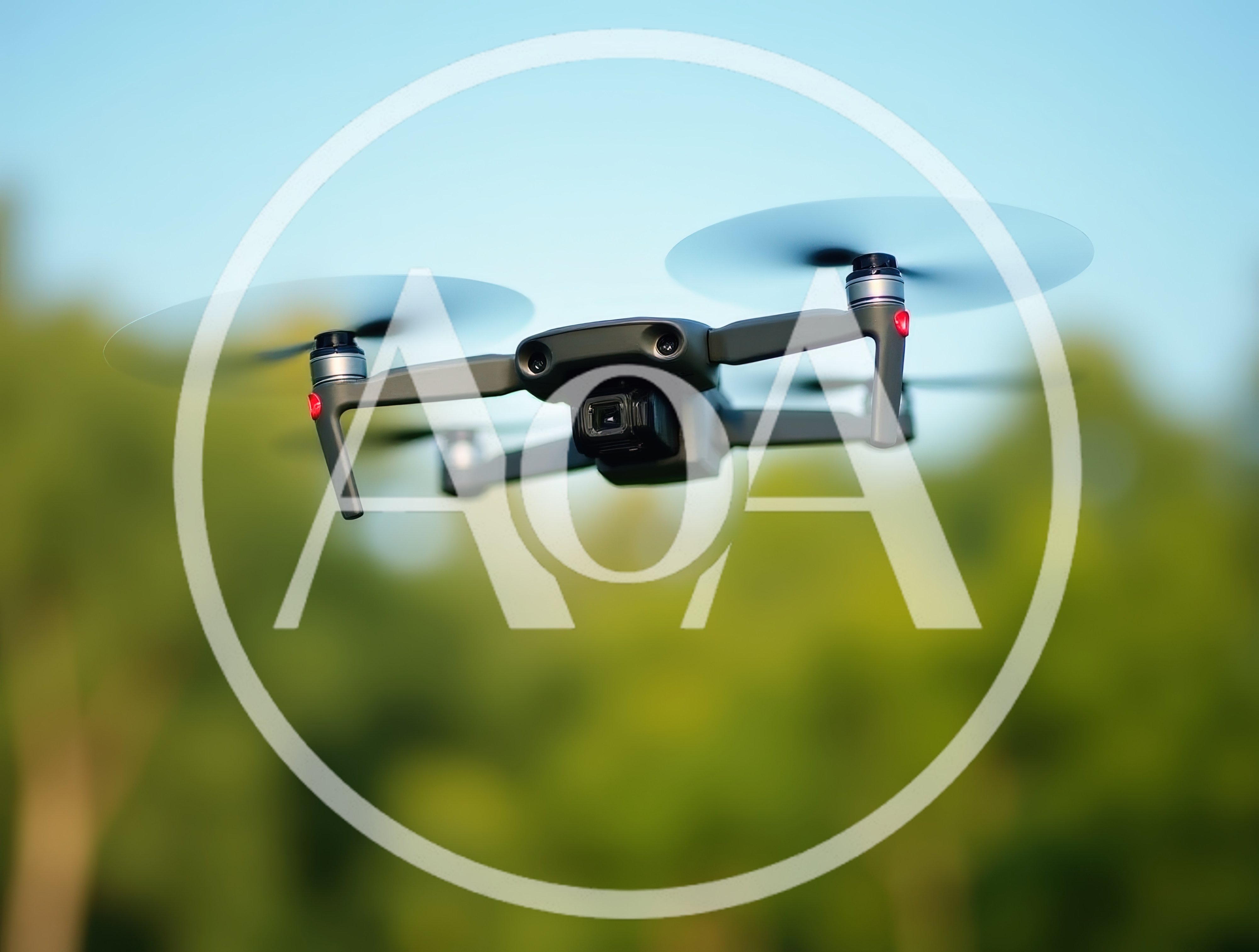 DJI Mavic Air Drone Flying Outdoors