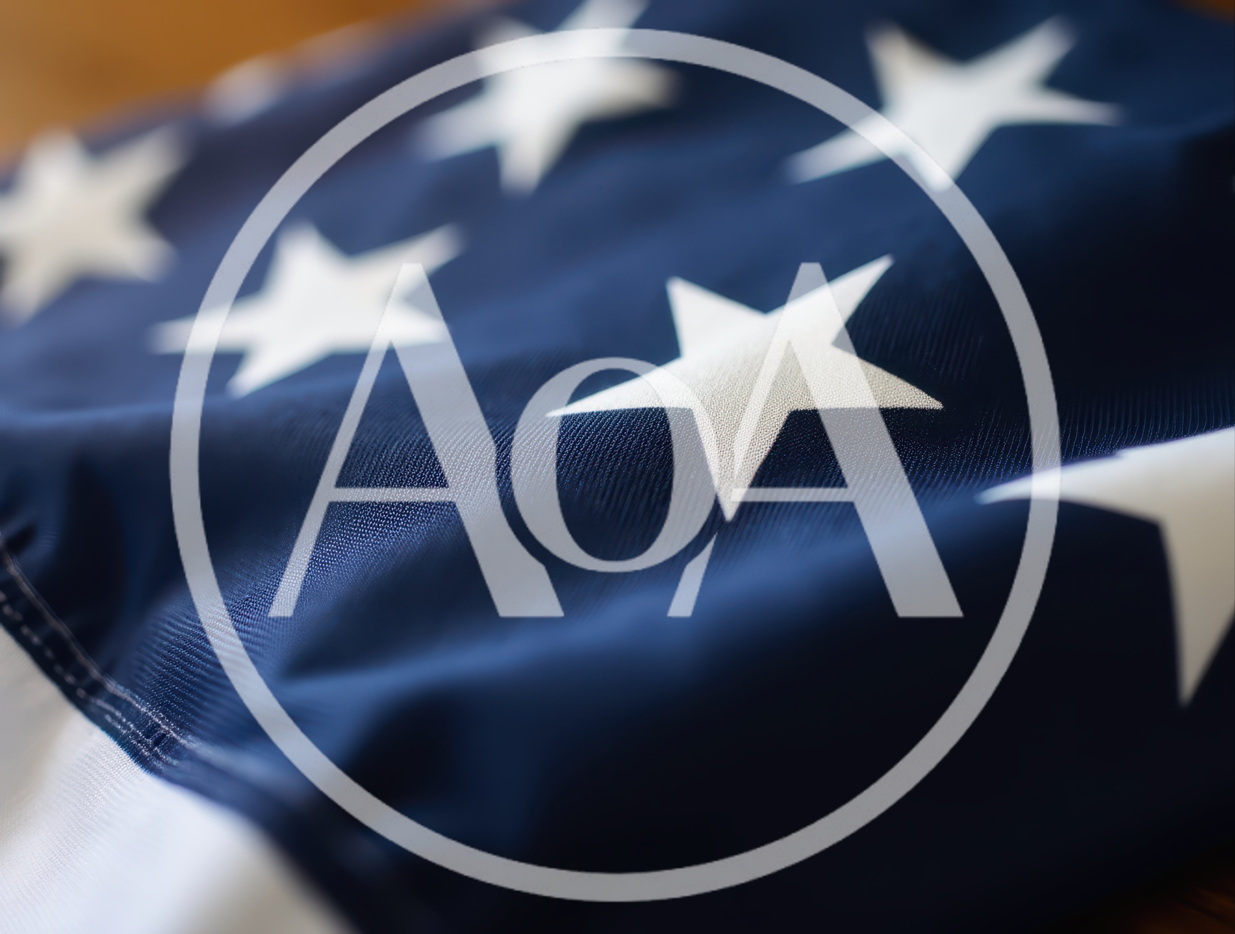 Close Up Of American Flag Stars