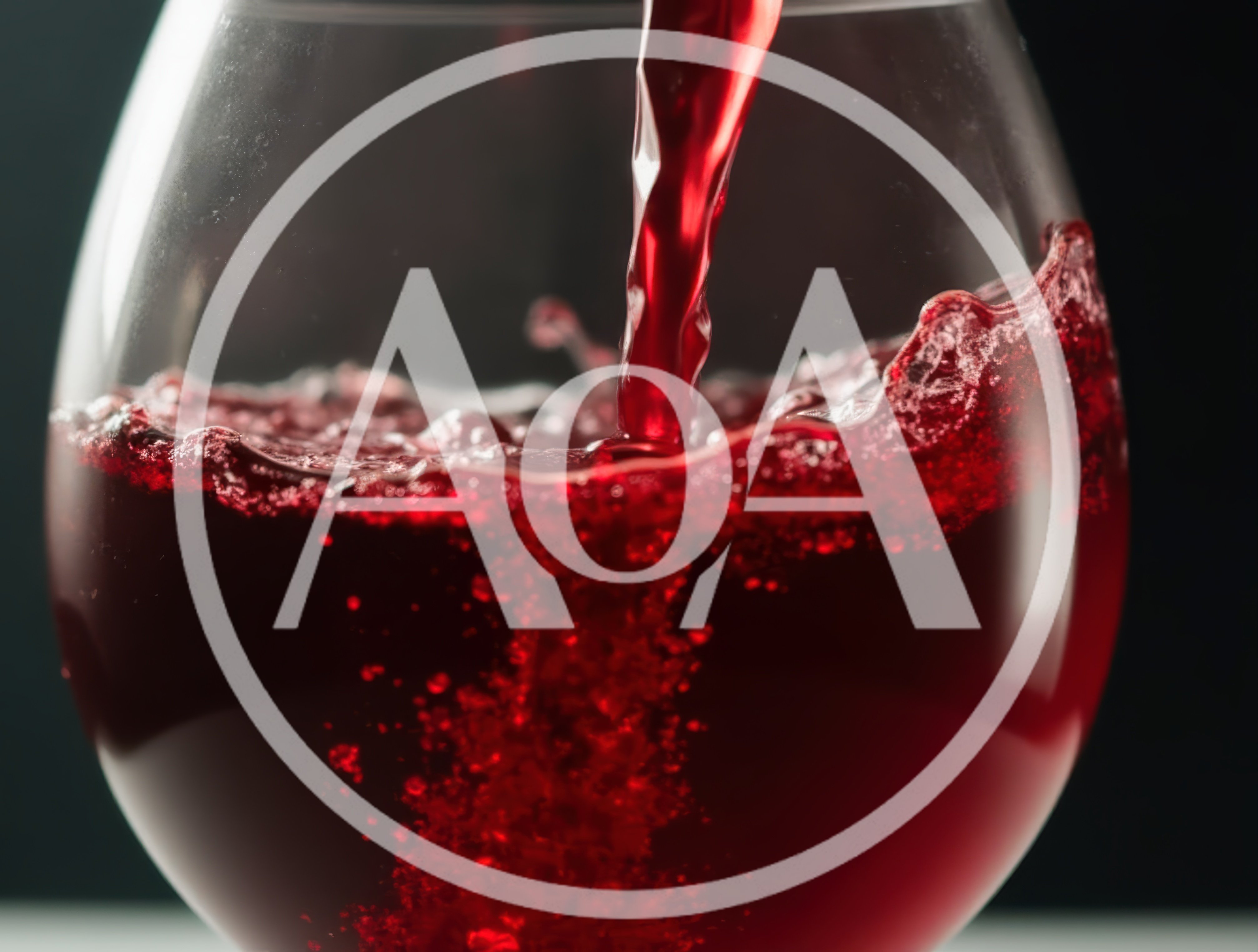 Red Wine Pouring Into A Glass