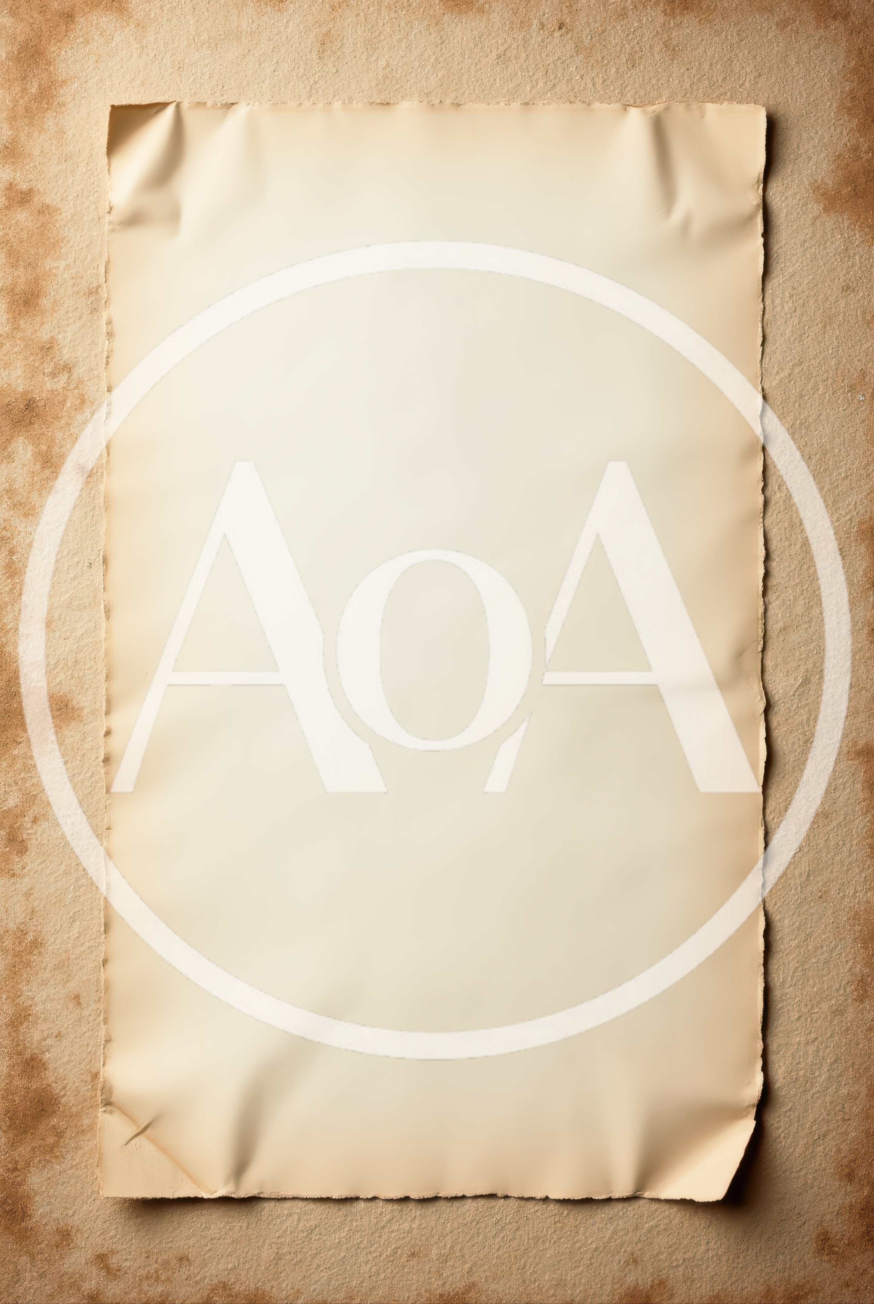 Blank Aged Parchment Paper On Textured Background