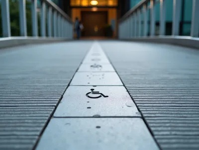 Wheelchair Accessible Path Leading To Building Entrance
