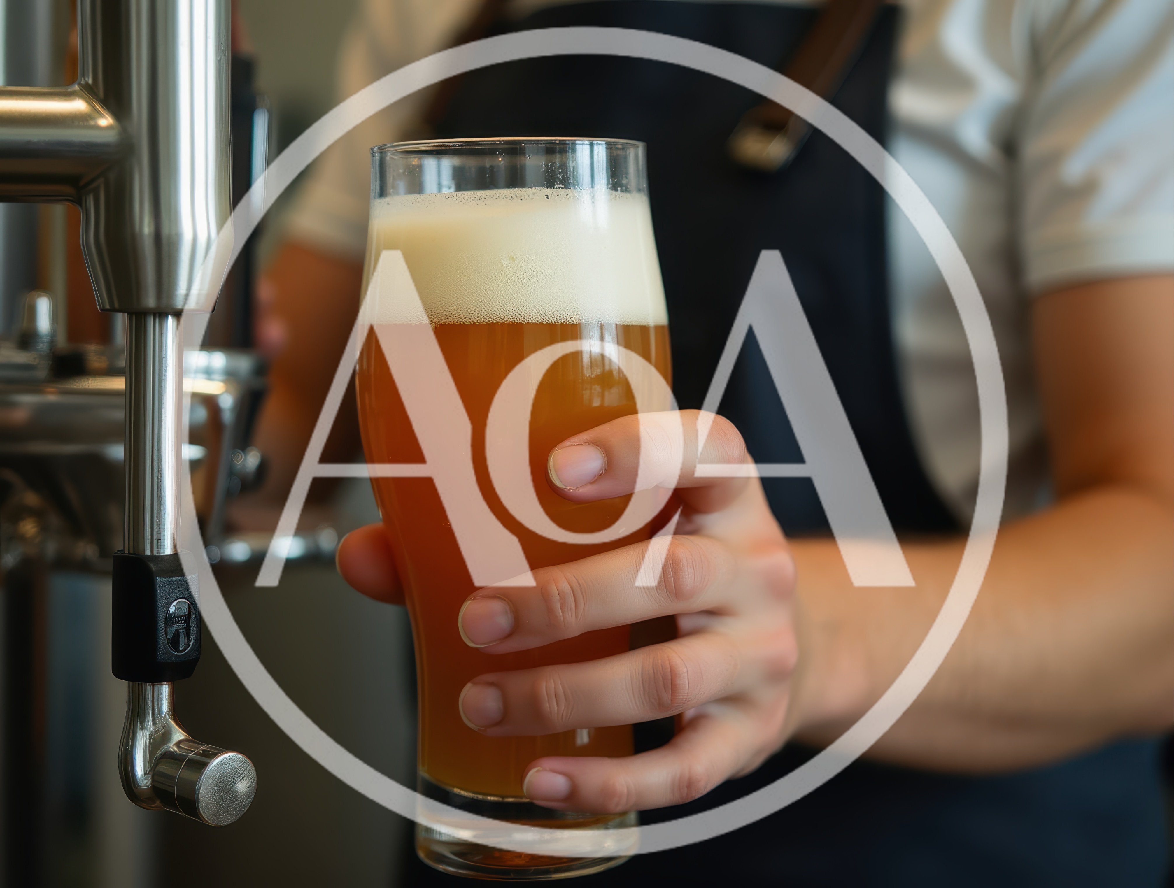 Bartender Pouring A Fresh Glass Of Craft Beer