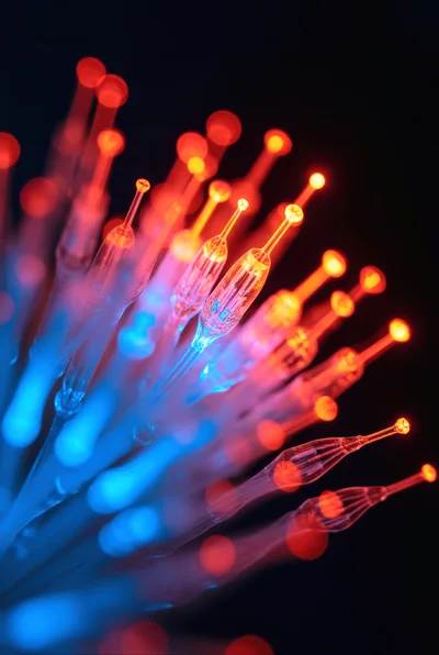 Fiber Optic Light Strands With Glowing Tips