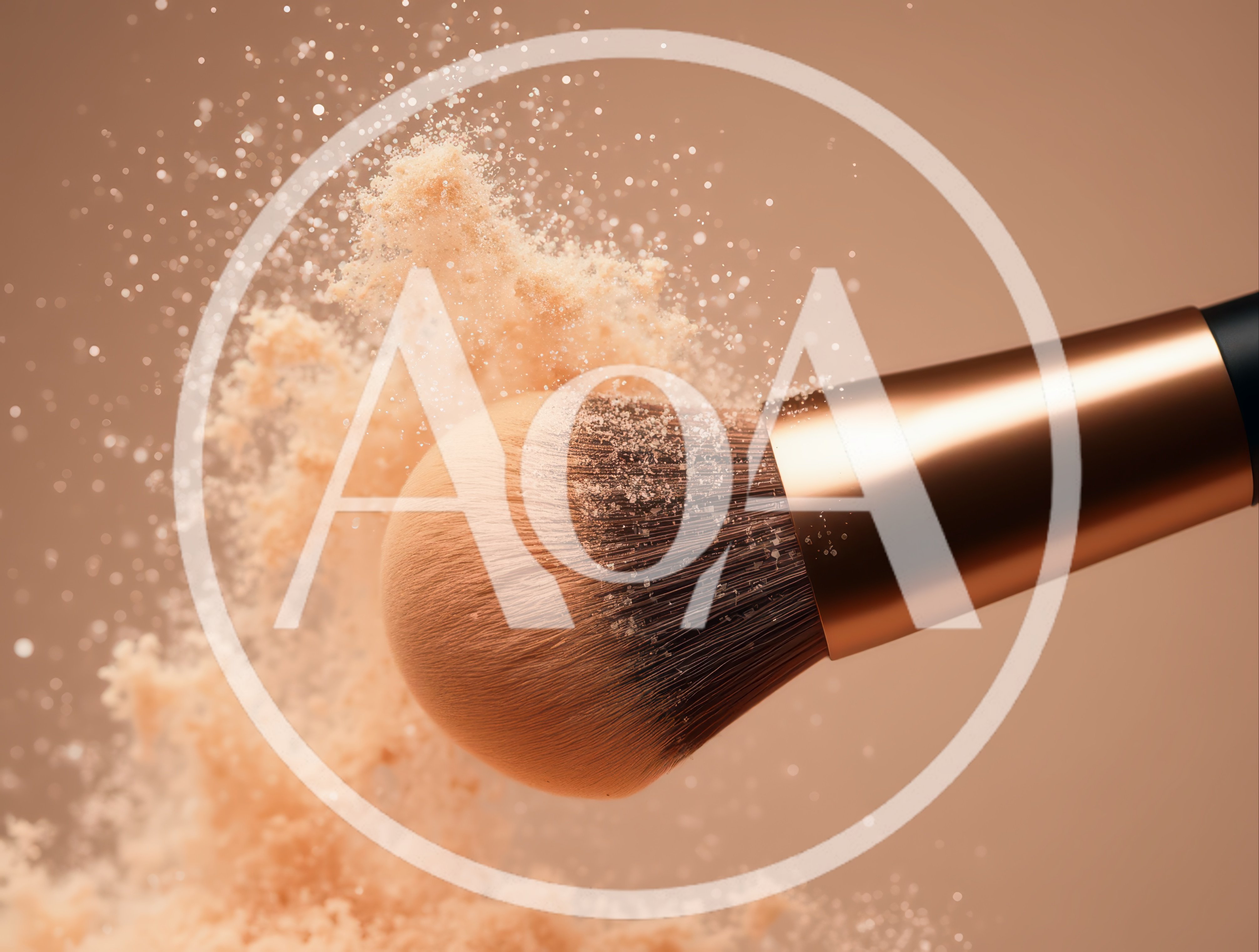 Makeup Brush With Exploding Loose Powder