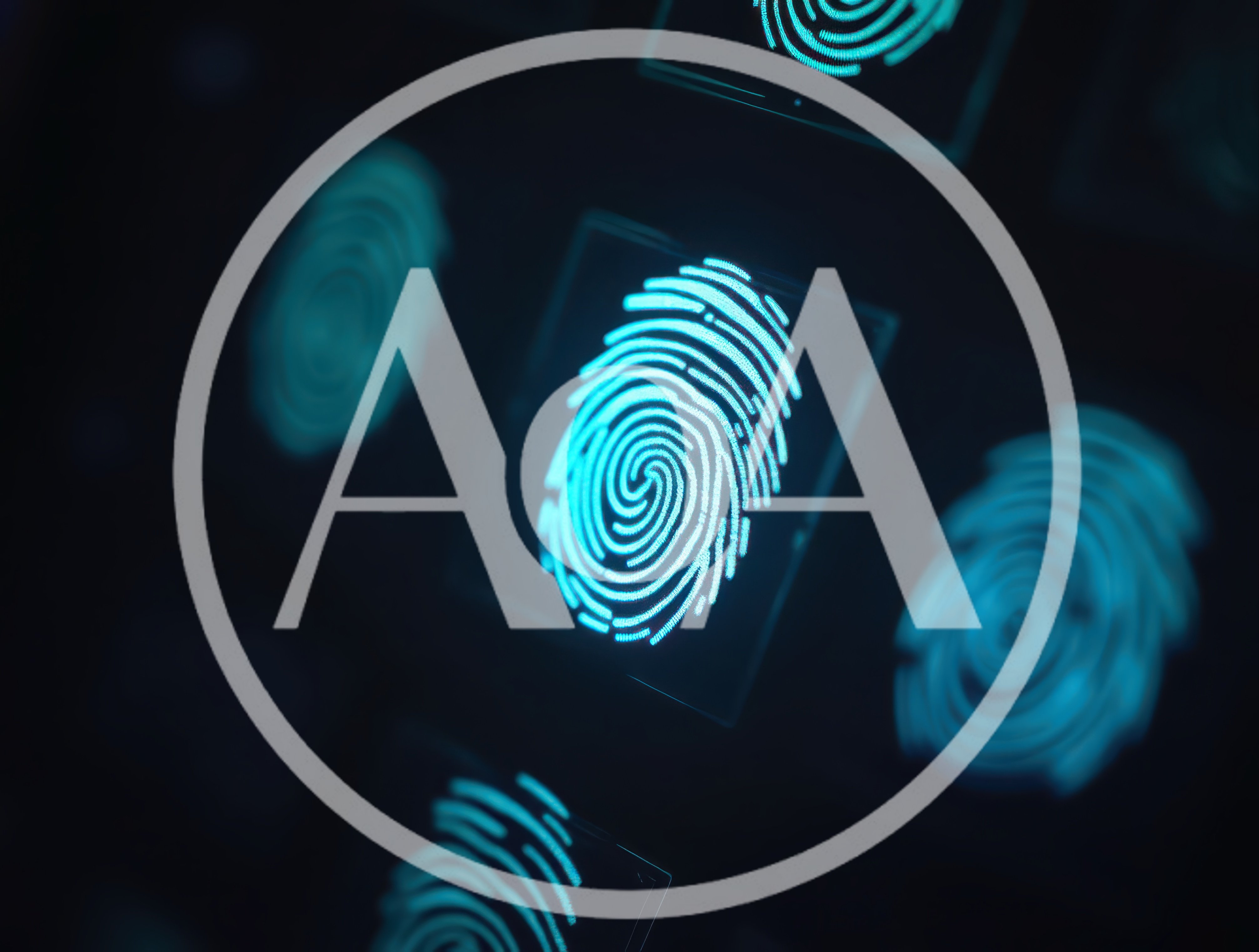 Digital Fingerprint Biometric Security Scanning Interface