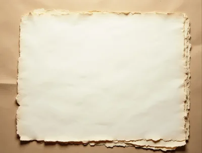 Stack of Blank Vintage Paper Sheets