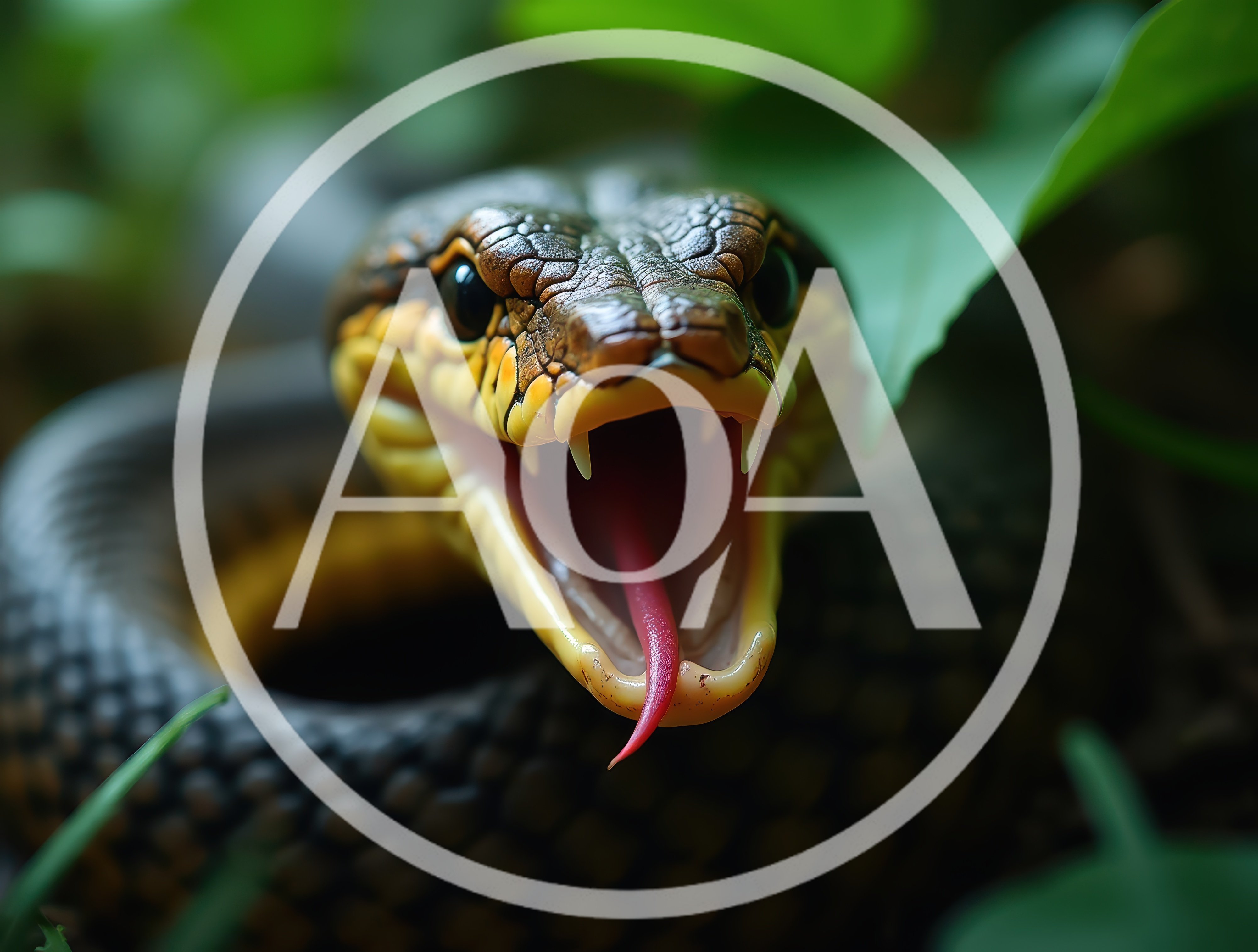 Close Up Of A Snake With Open Mouth